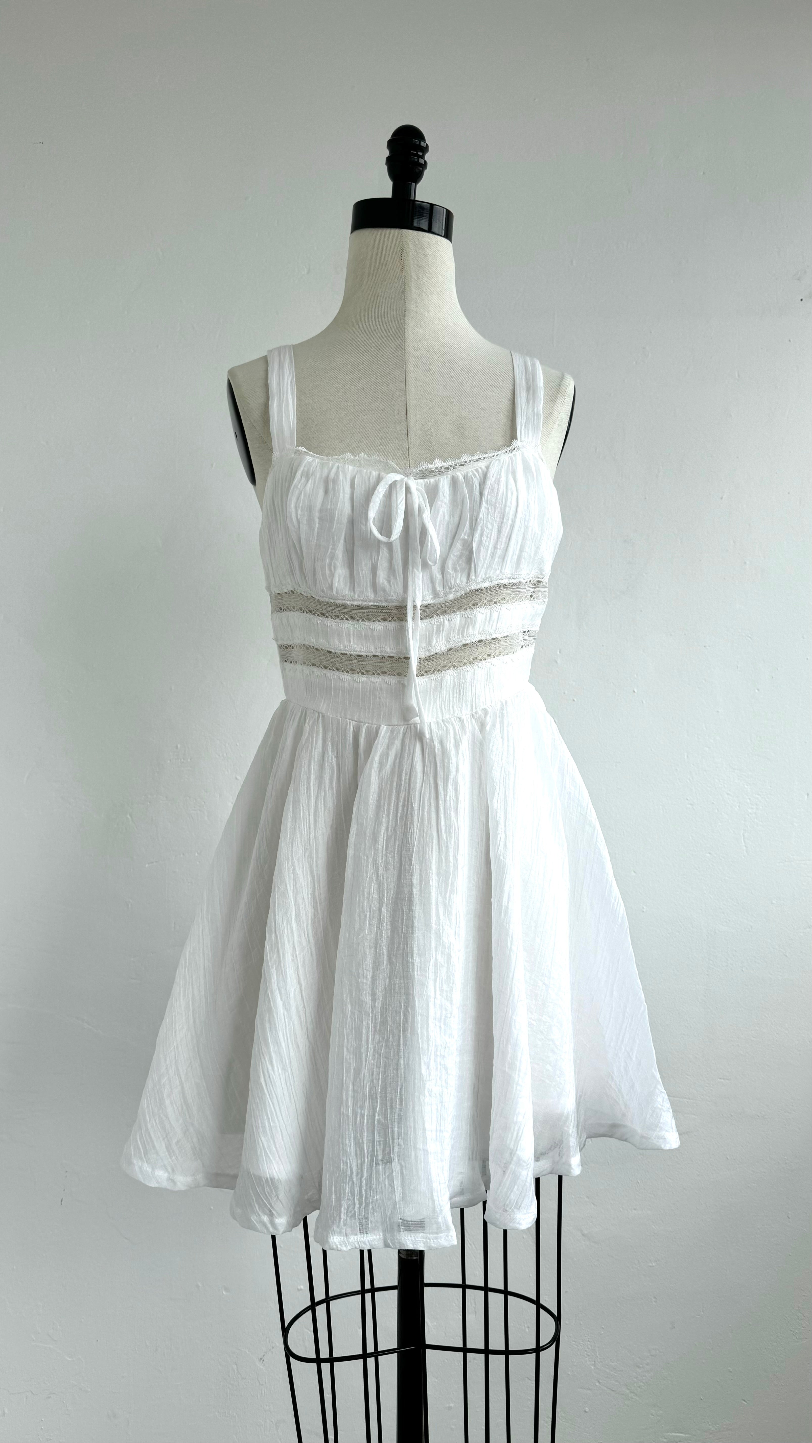 Mini dress encaje white