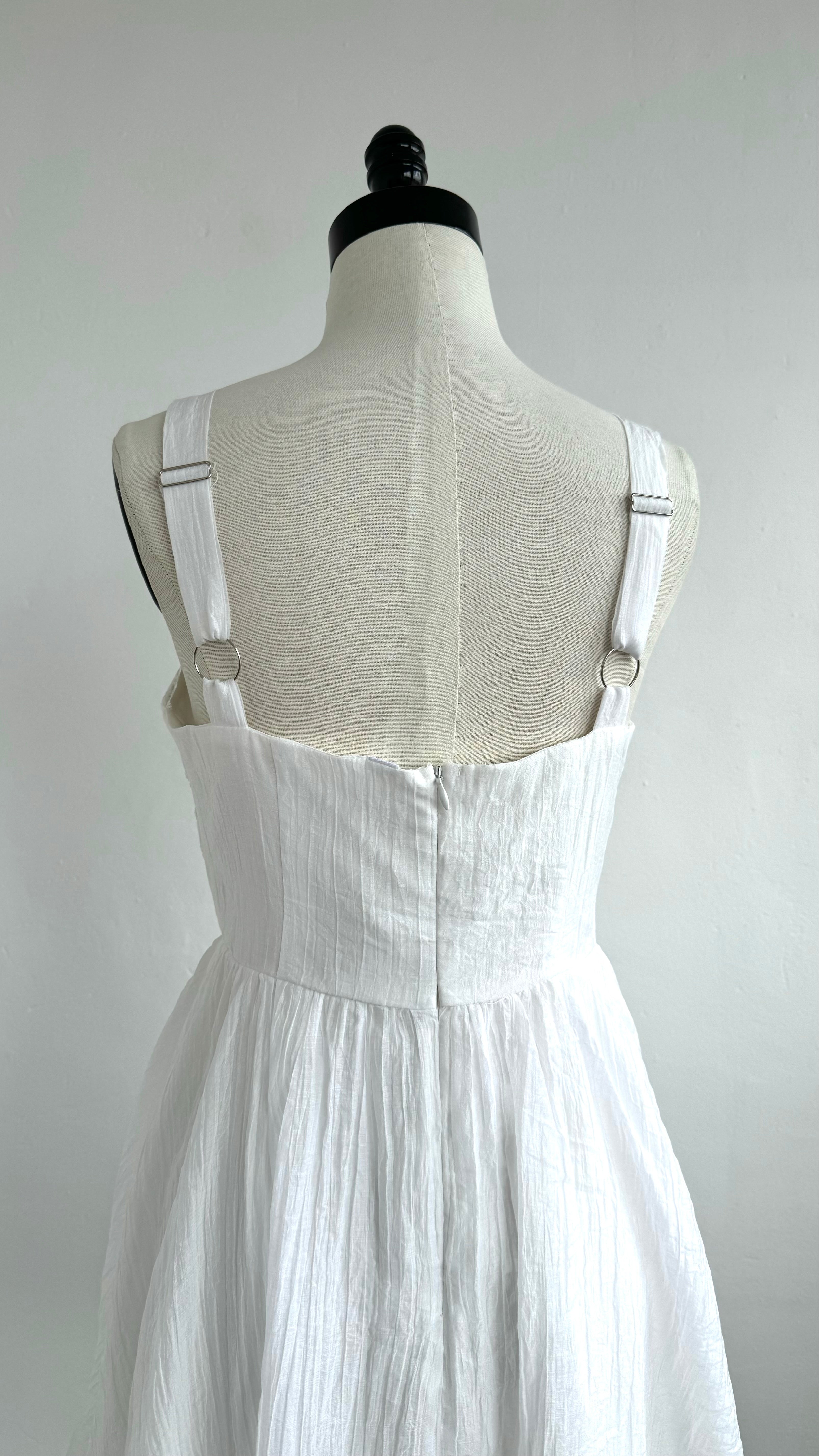 Mini dress encaje white