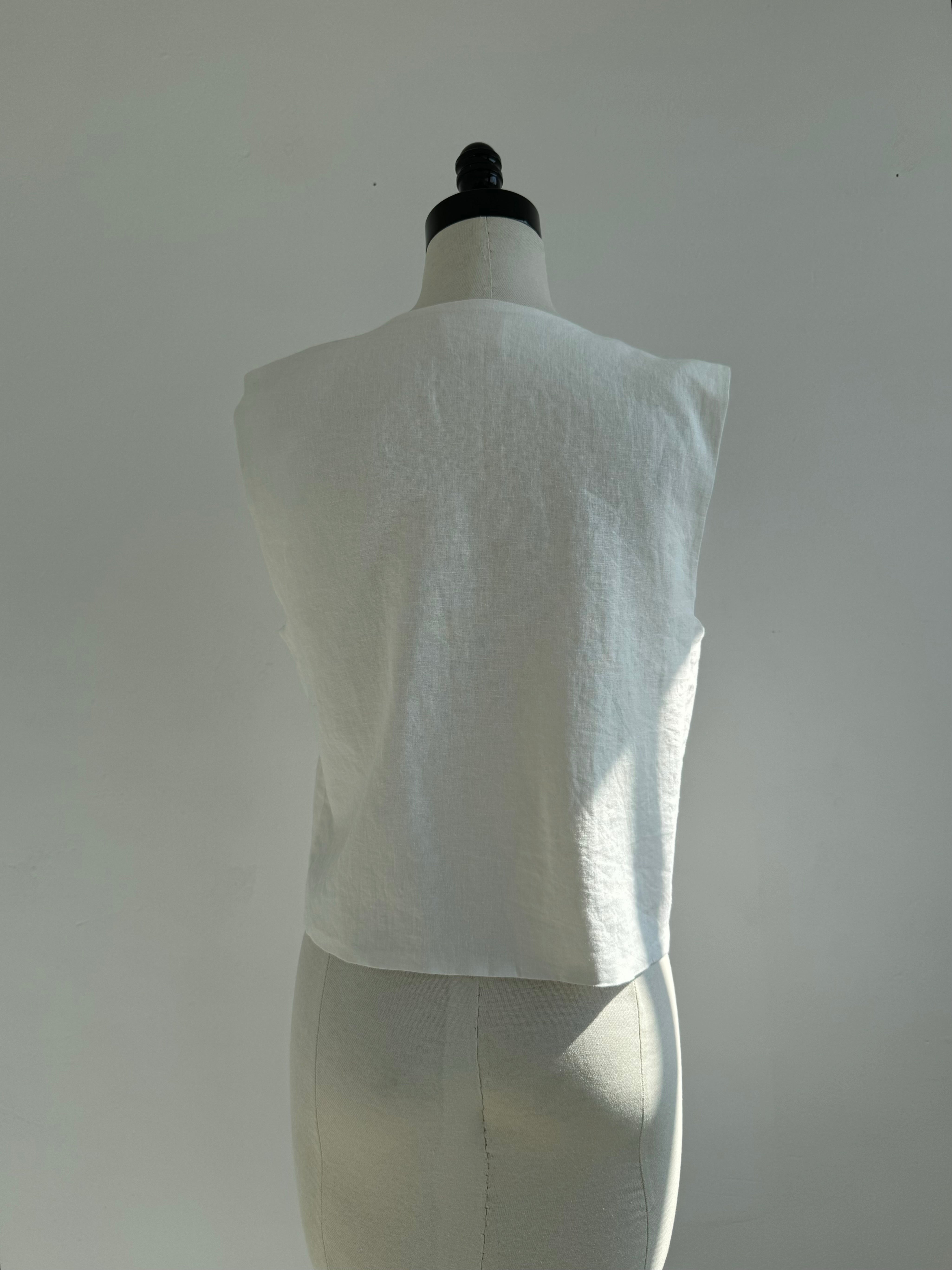 Chaleco Chiara Cotton Blanco