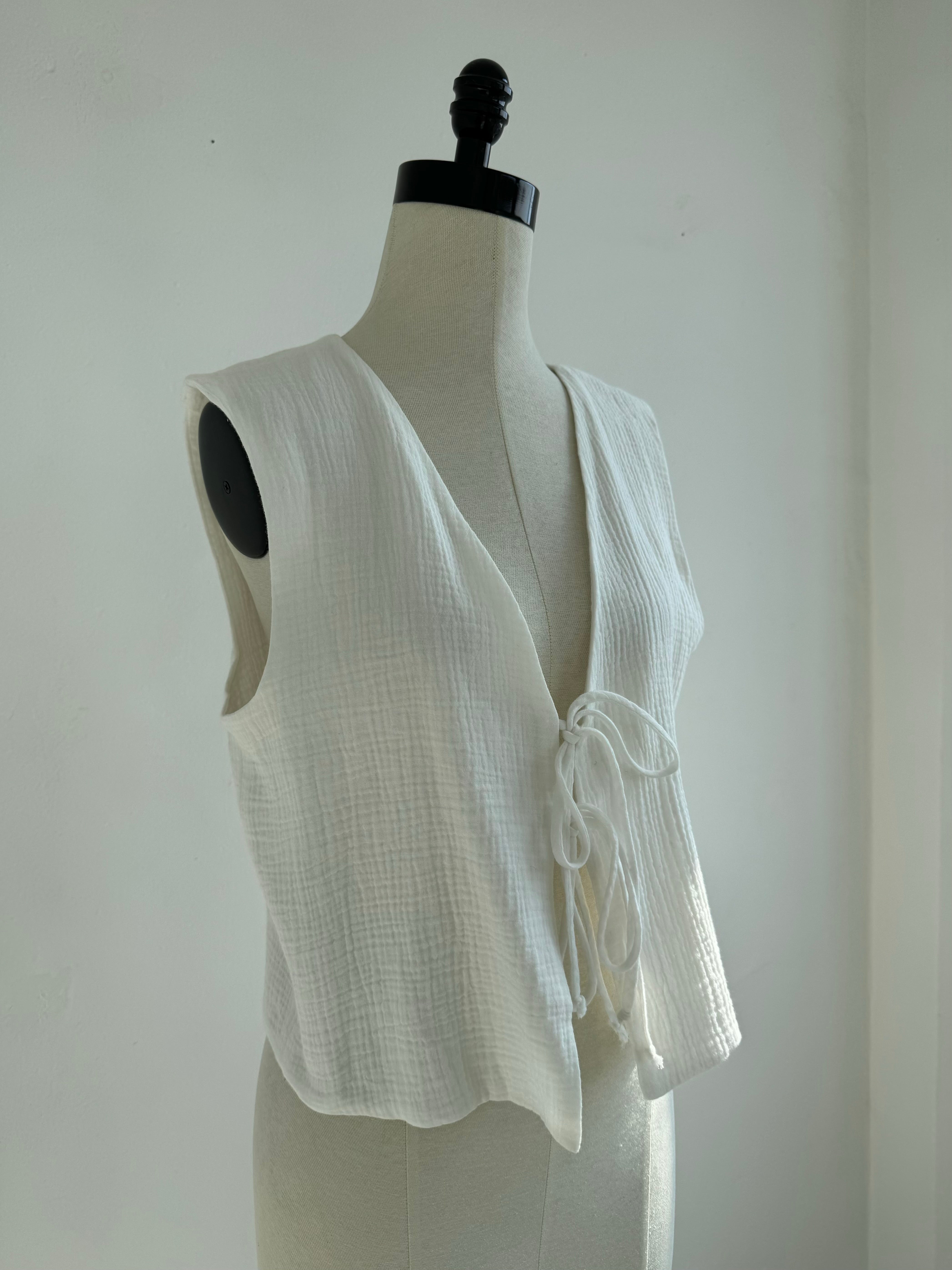 Chaleco Chiara Cotton Blanco