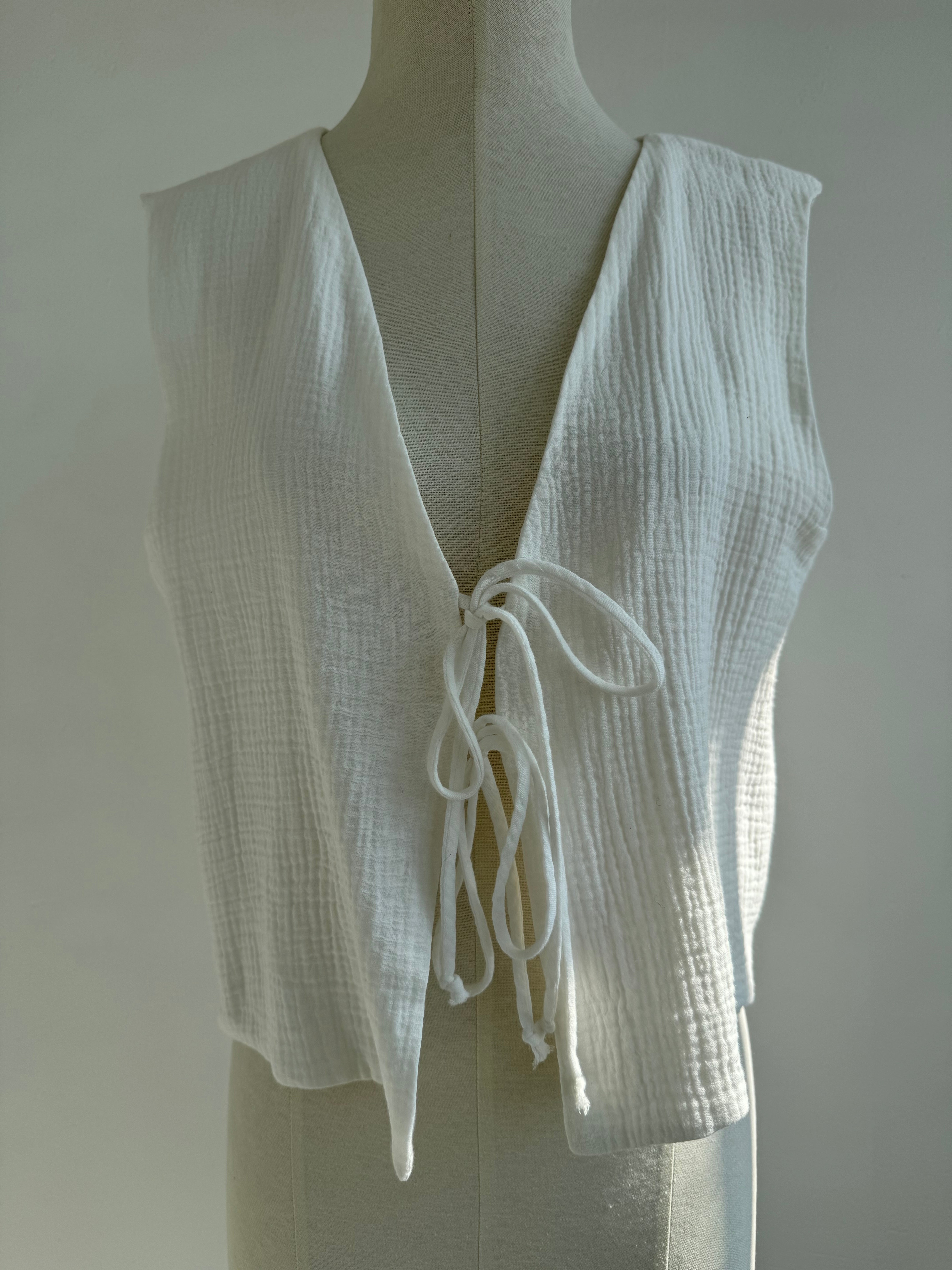 Chaleco Chiara Cotton Blanco