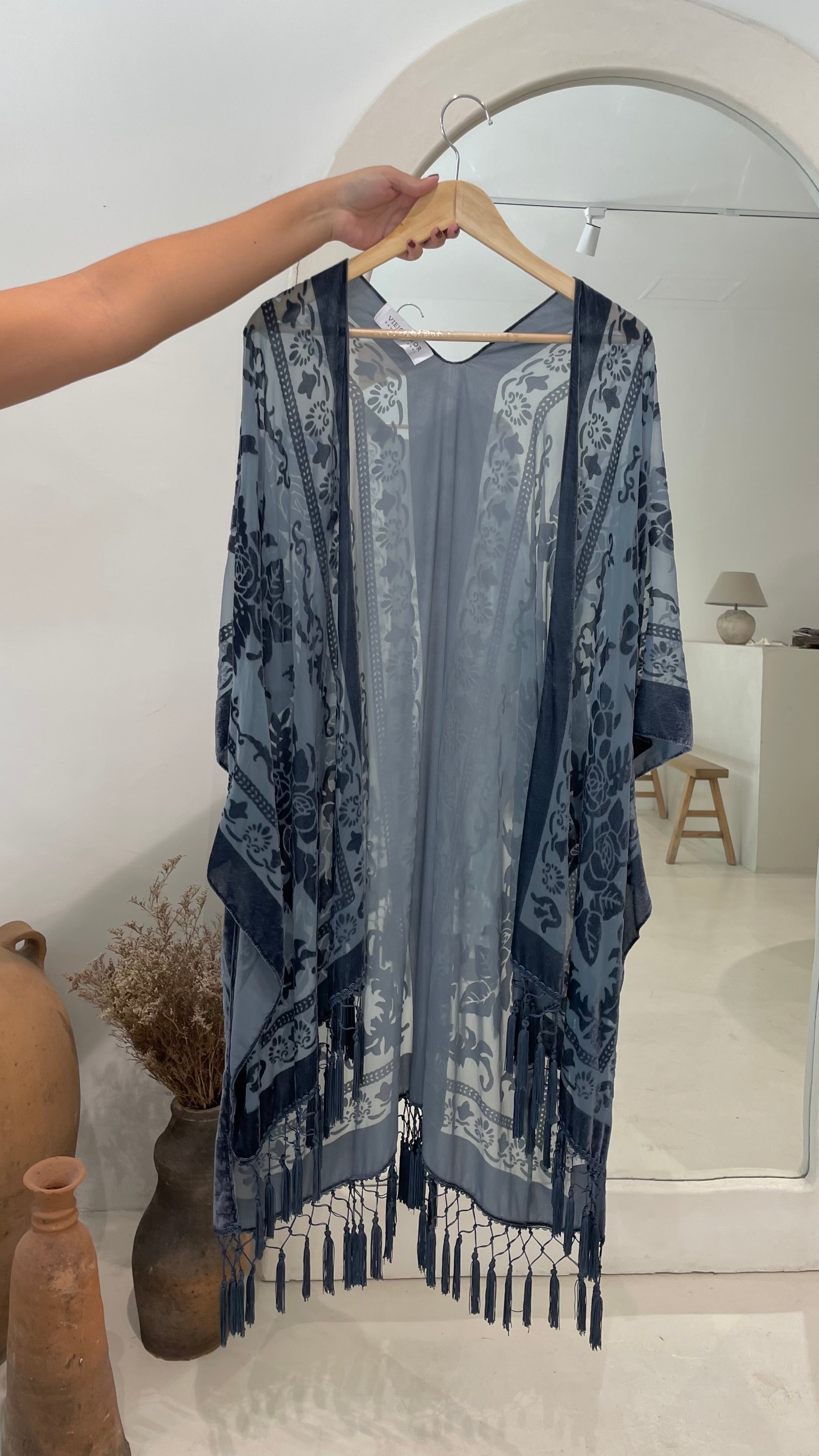 Kimono Velvet Blue Playa