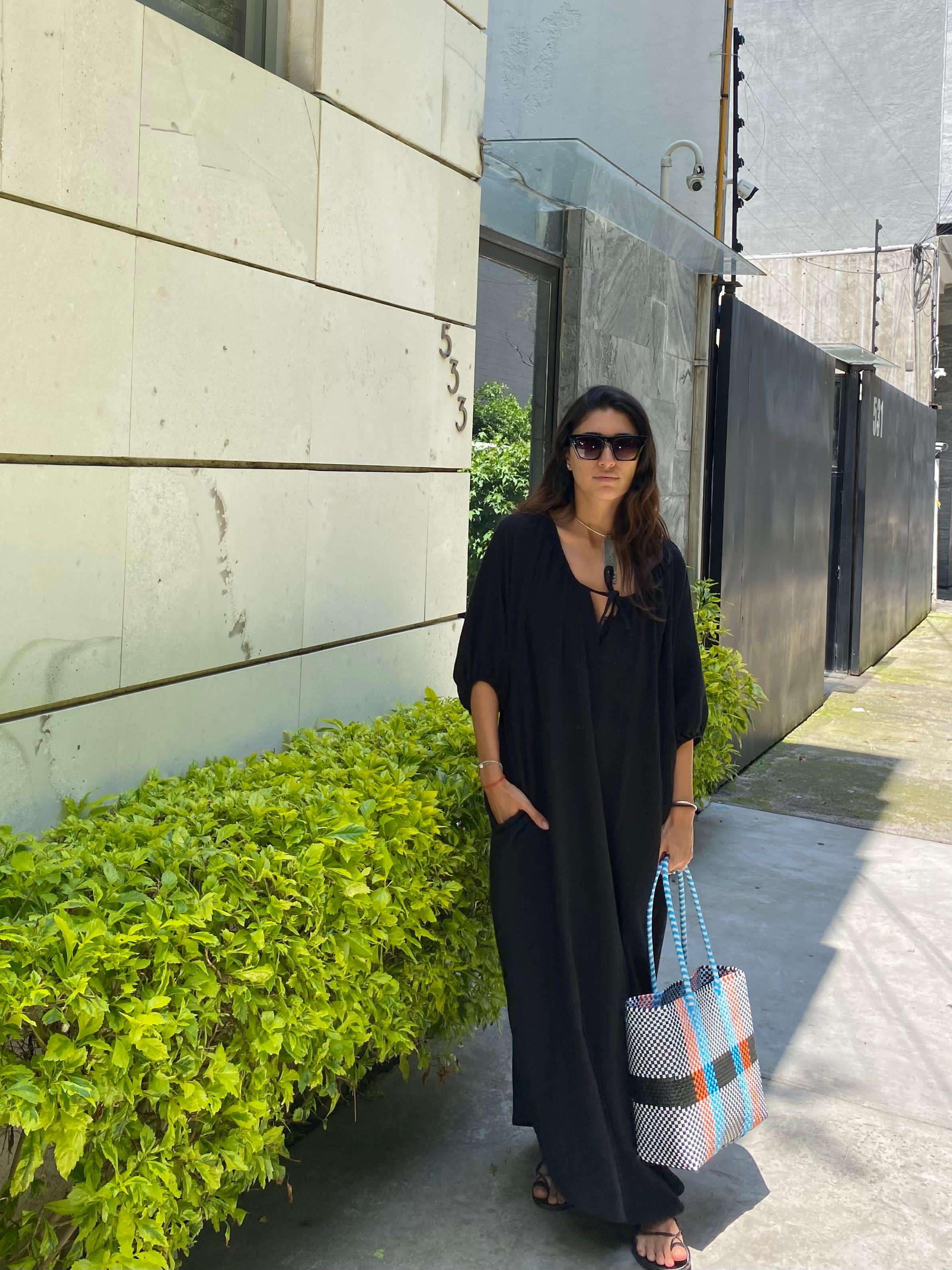Maxi Vestido Galena Cotton Black