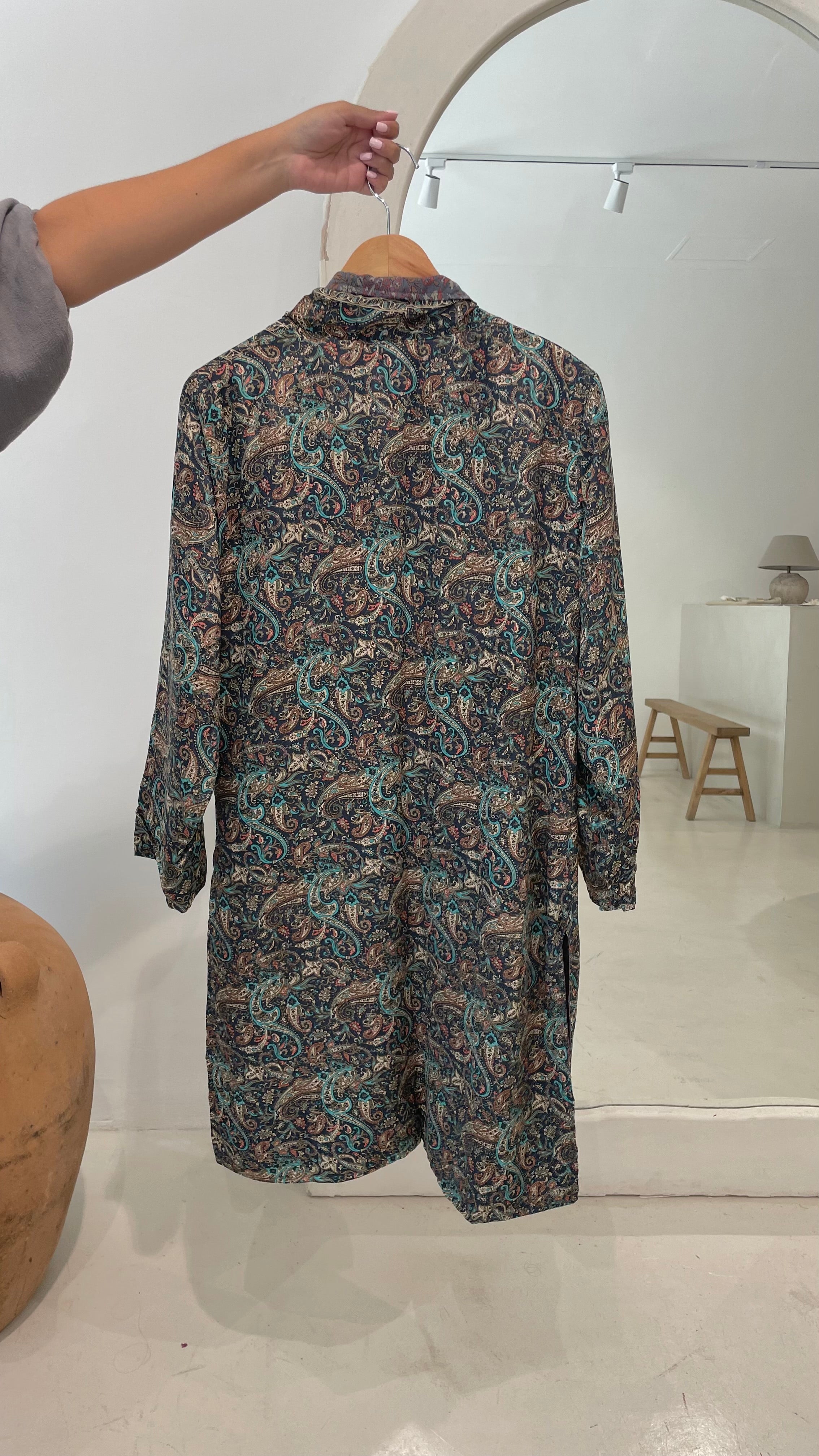 Kimono doble print playa