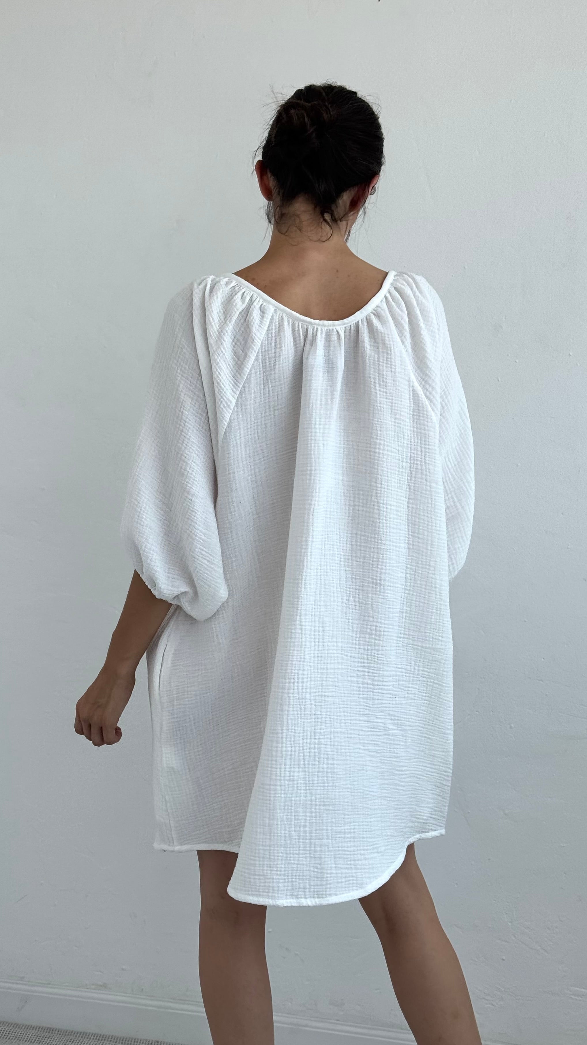 Vestido Galena Cotton Blanco