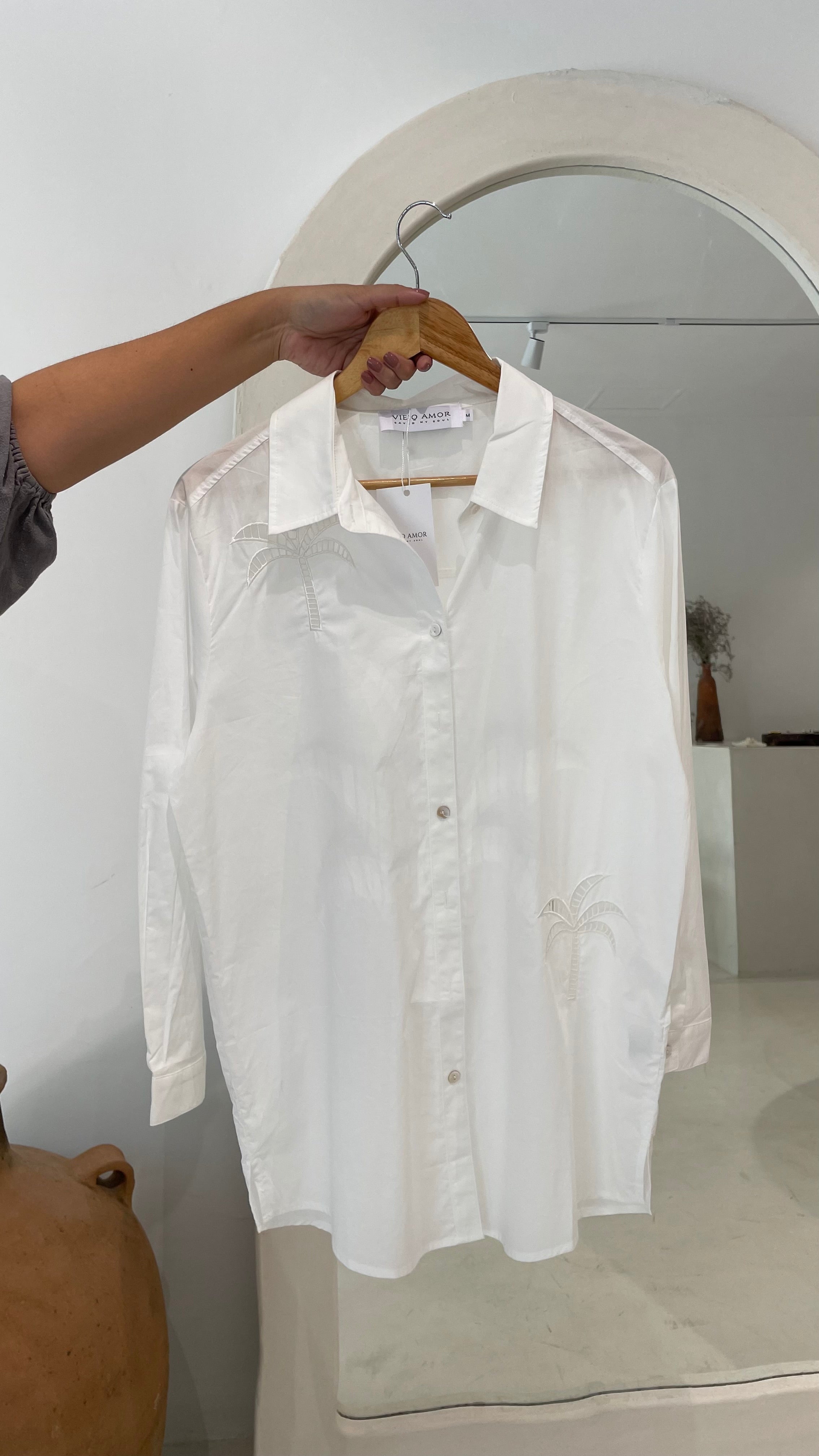 Camisa Clara White playa