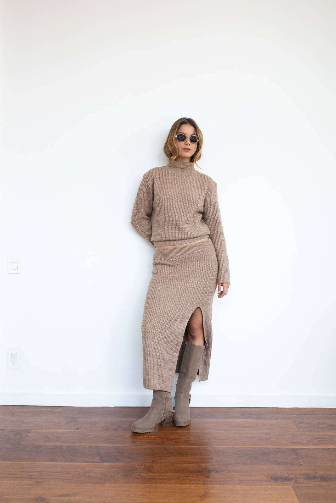 Maxi falda Joan caramel