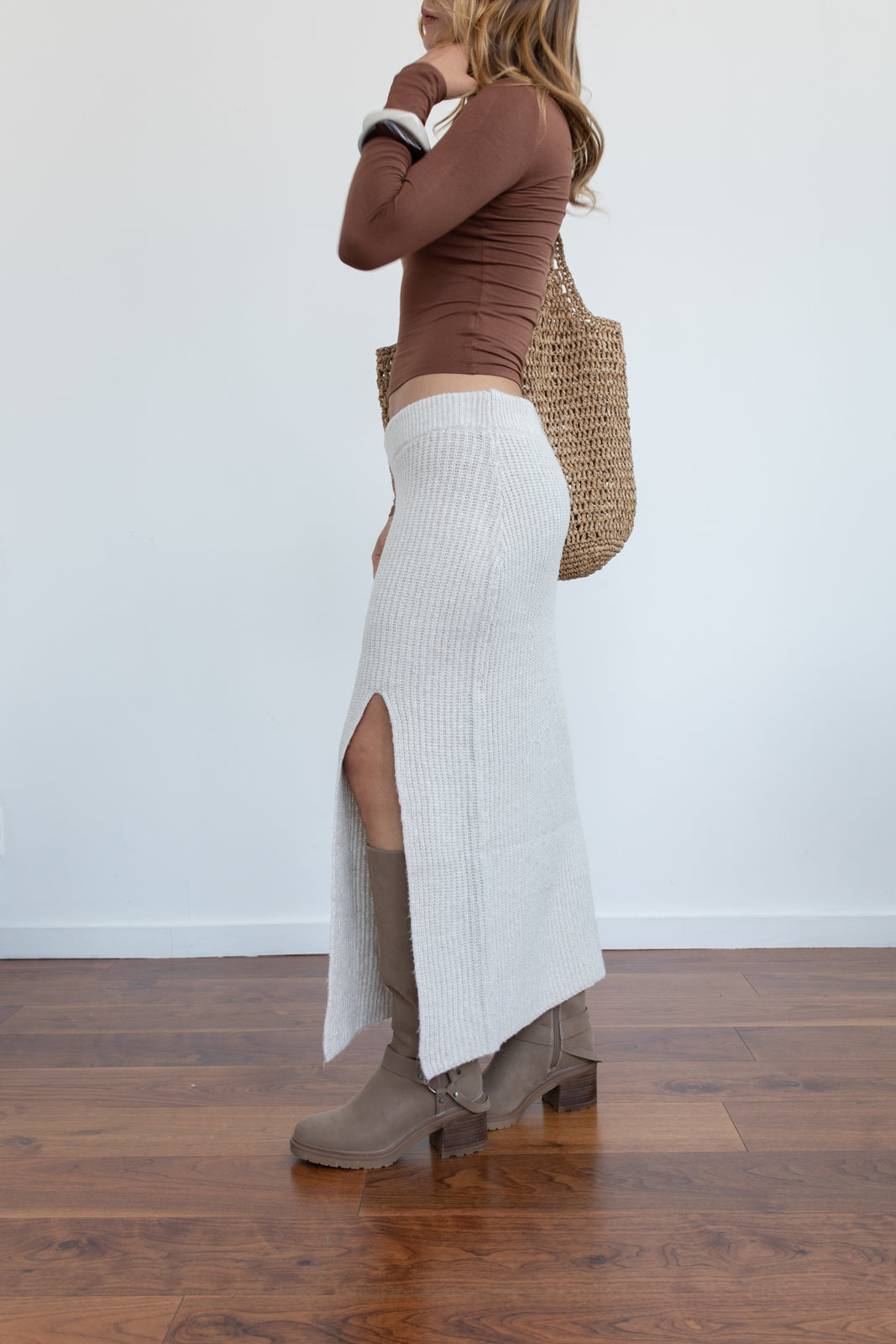 Maxi falda Joan cream