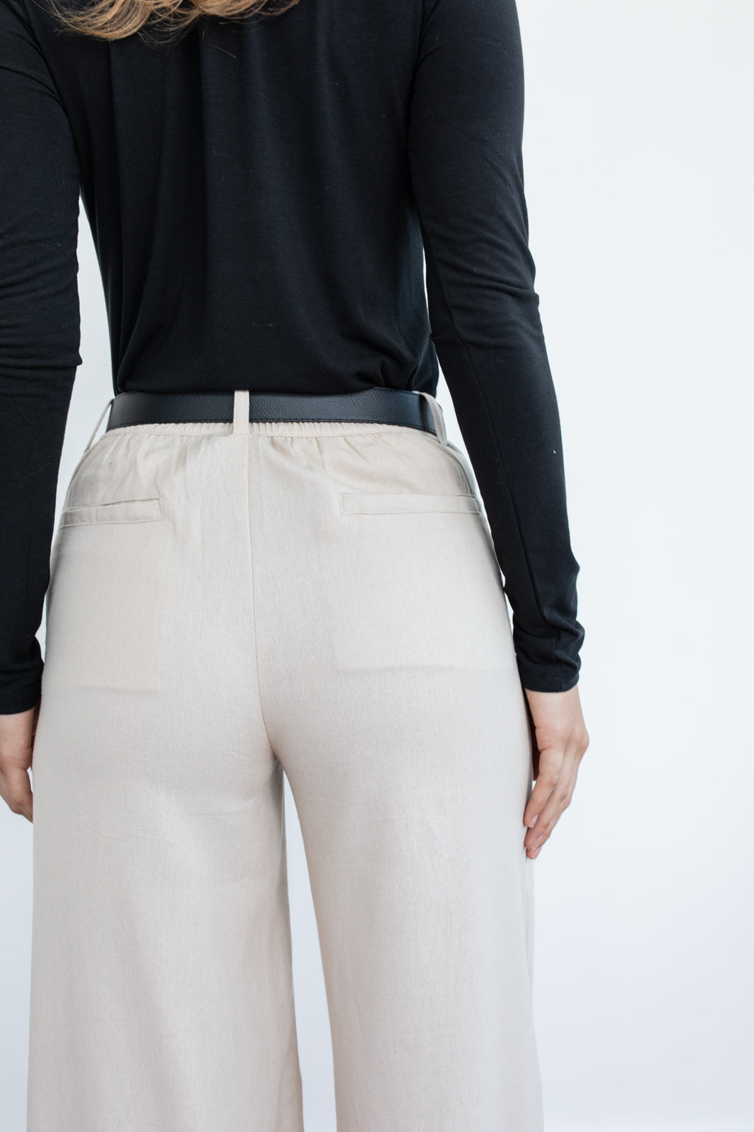 Pantalón pliegue oatmeal