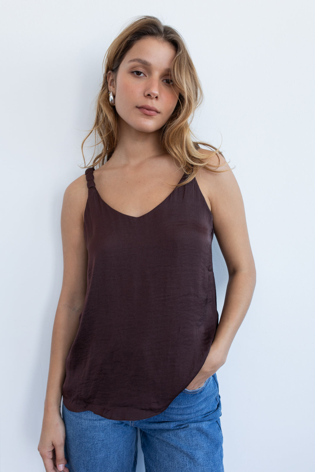 Camiseta Elain chocolate