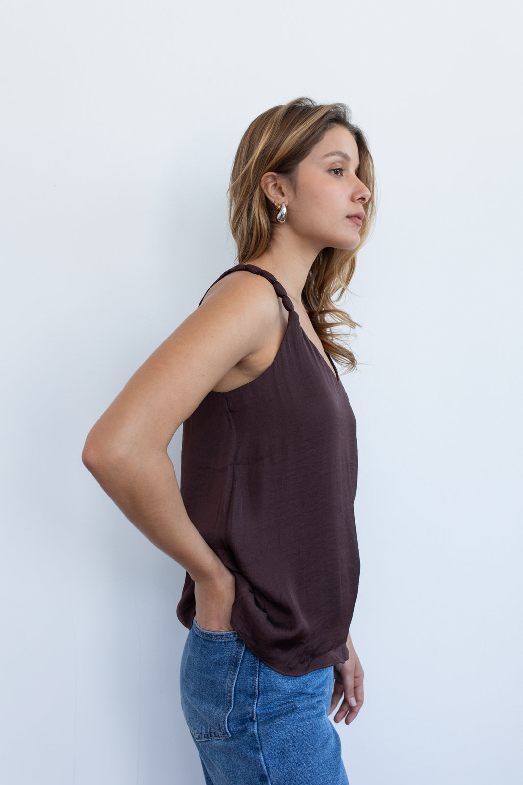 Camiseta Elain chocolate