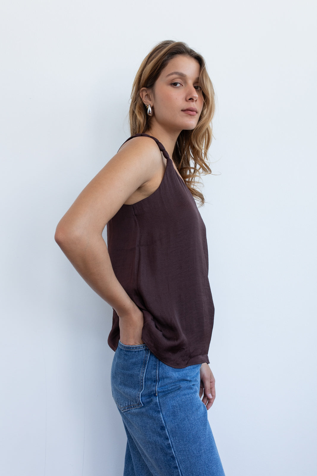 Camiseta Elain chocolate