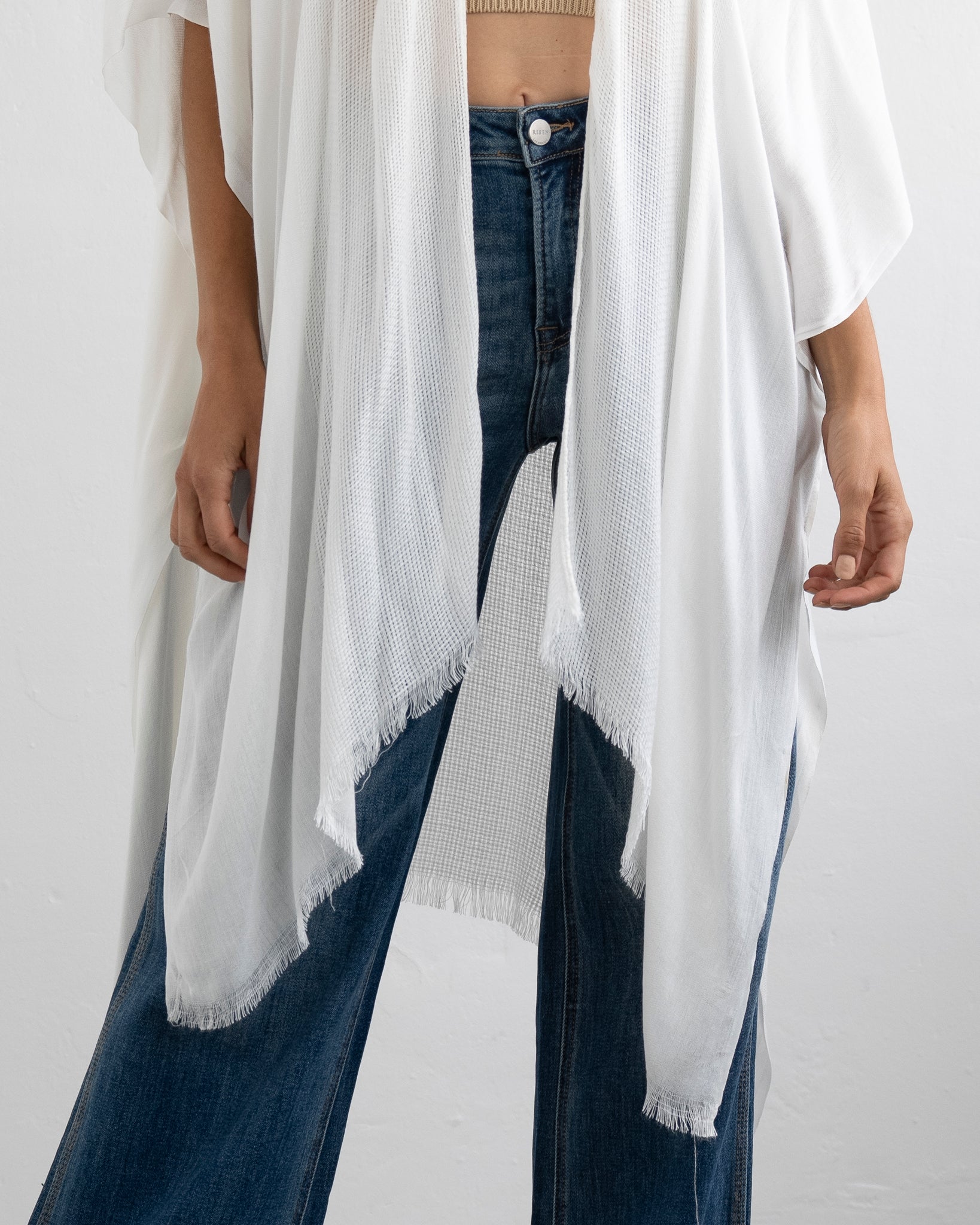 Kimono Blanco Trim