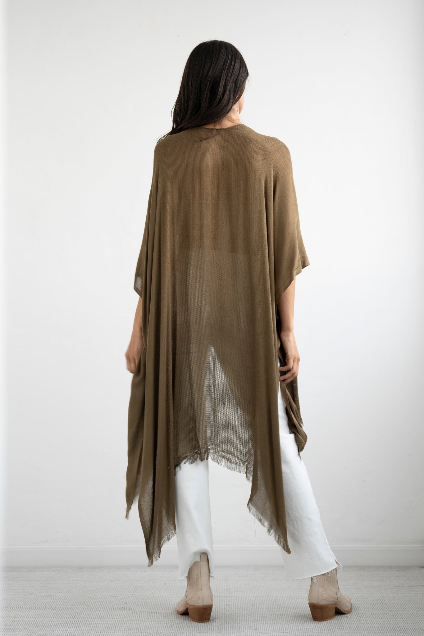 Kimono Olivo Trim