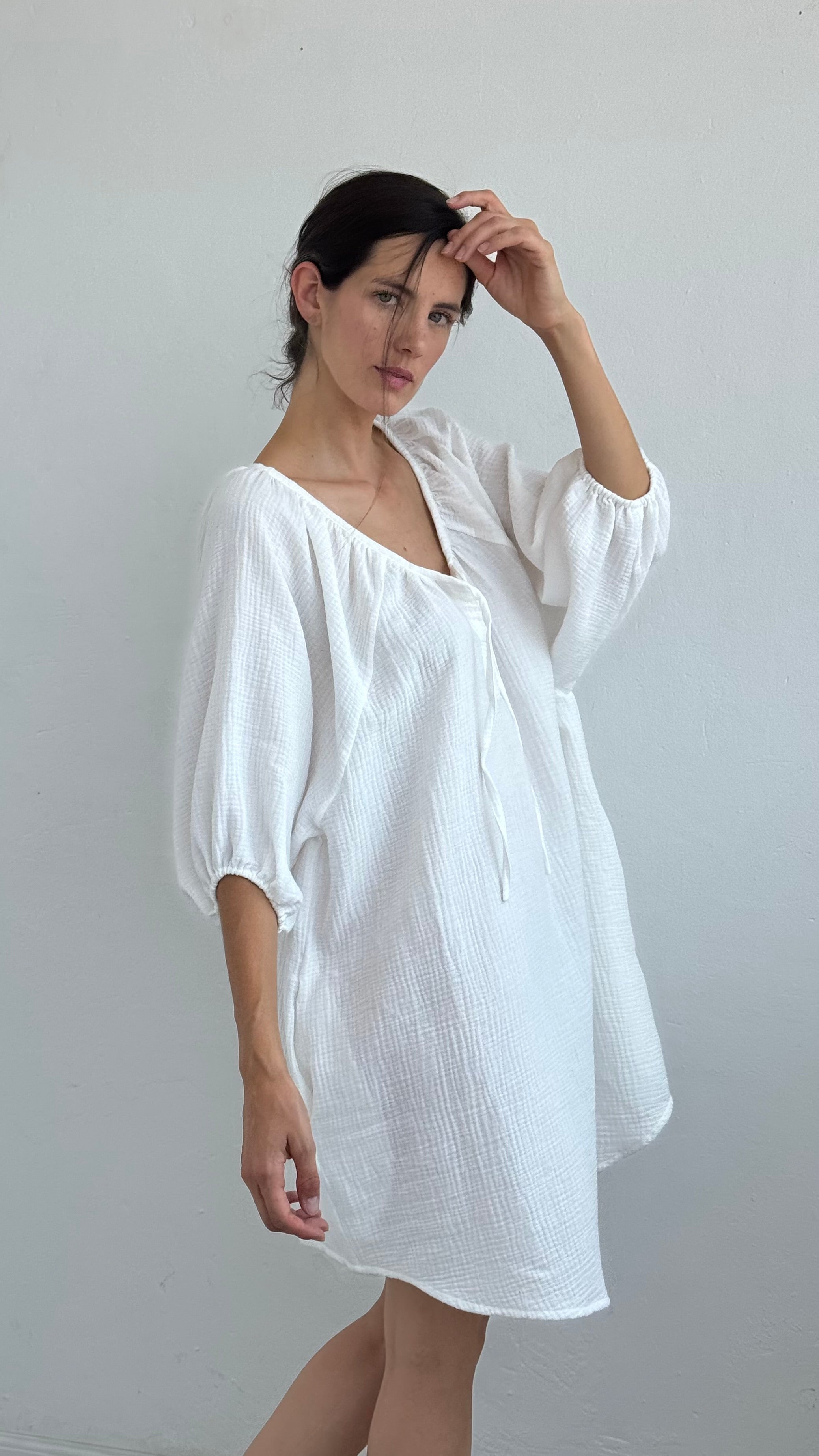 Vestido Galena Cotton Blanco