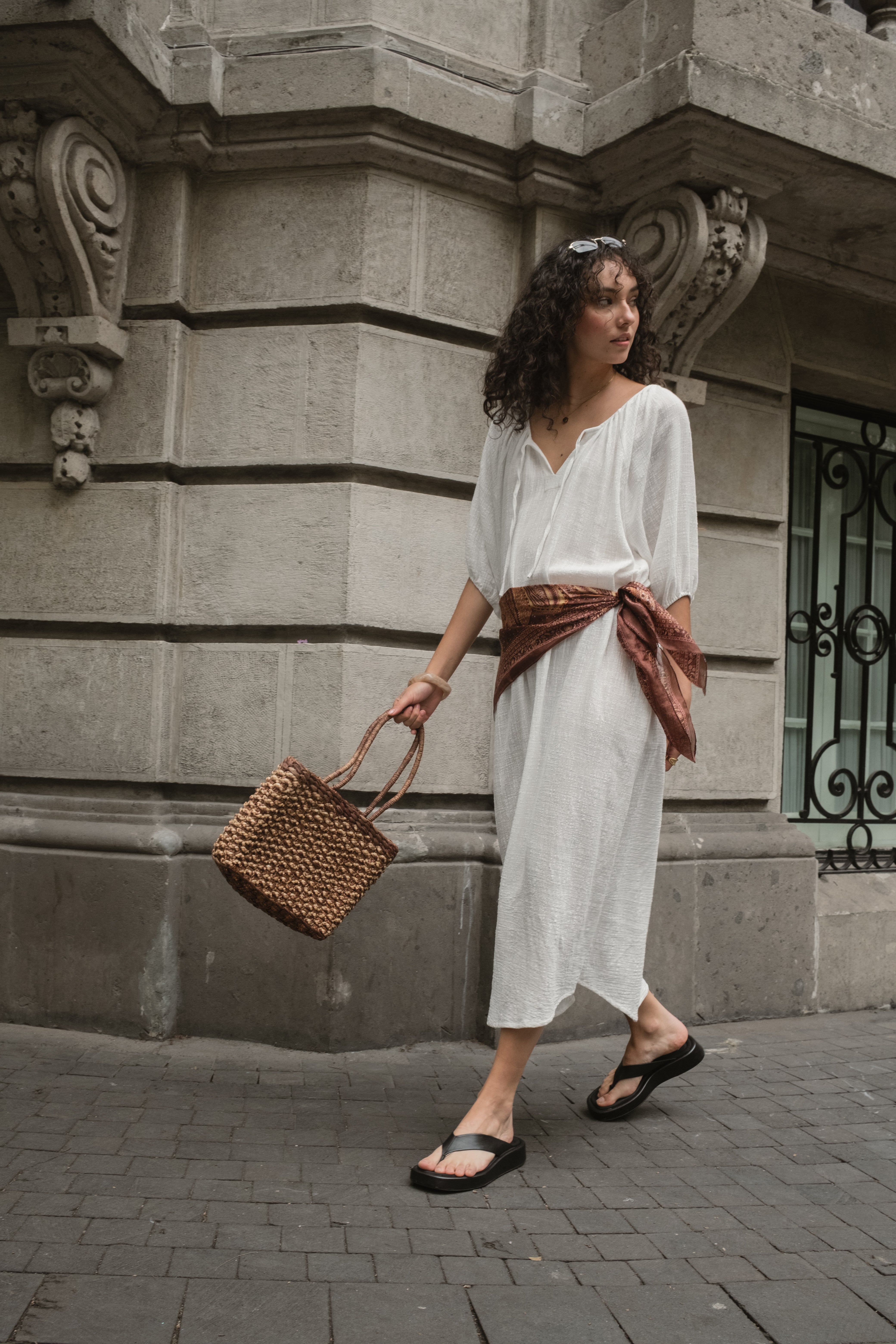 Maxi Vestido Galena Cotton White