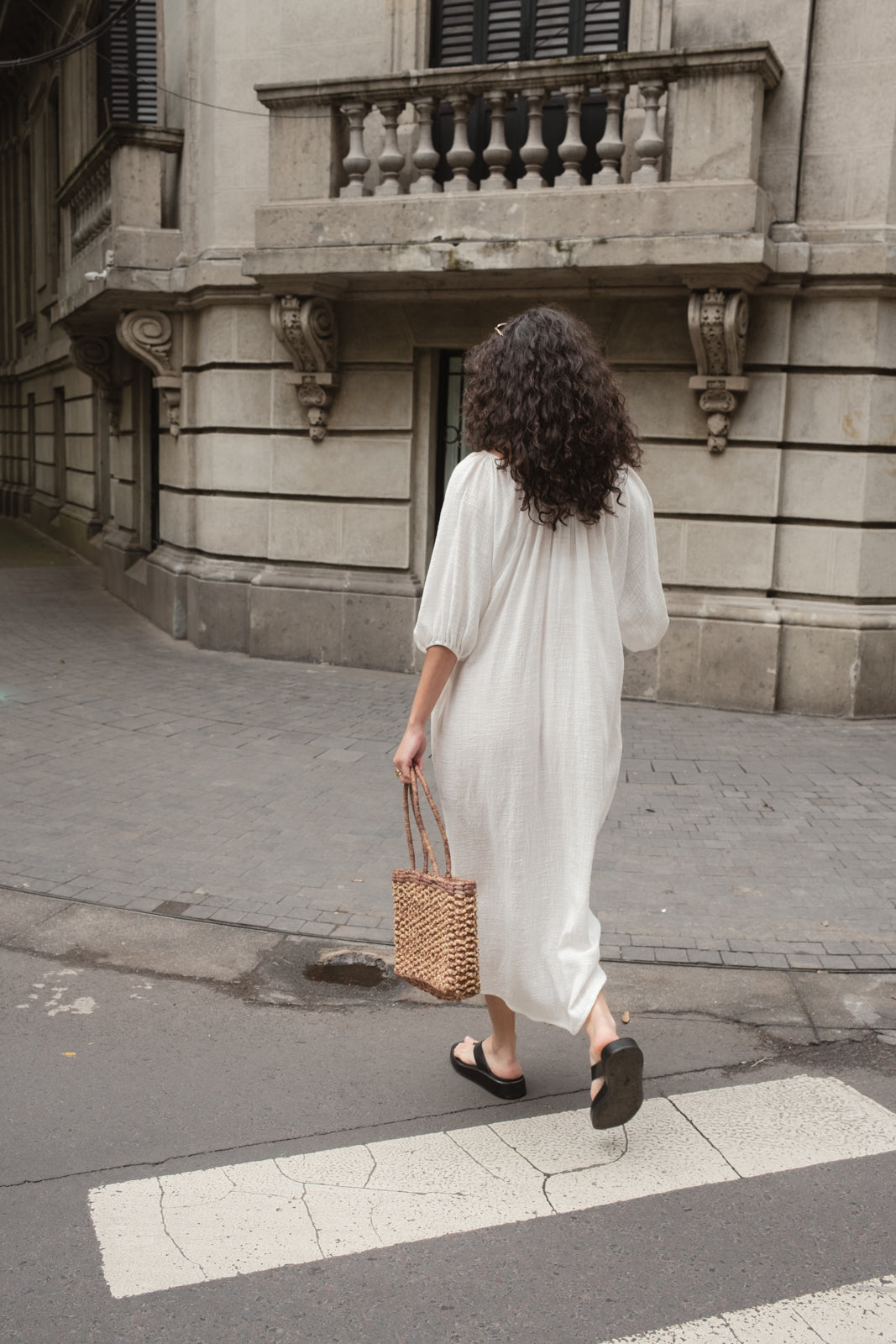 Maxi Vestido Galena Cotton White