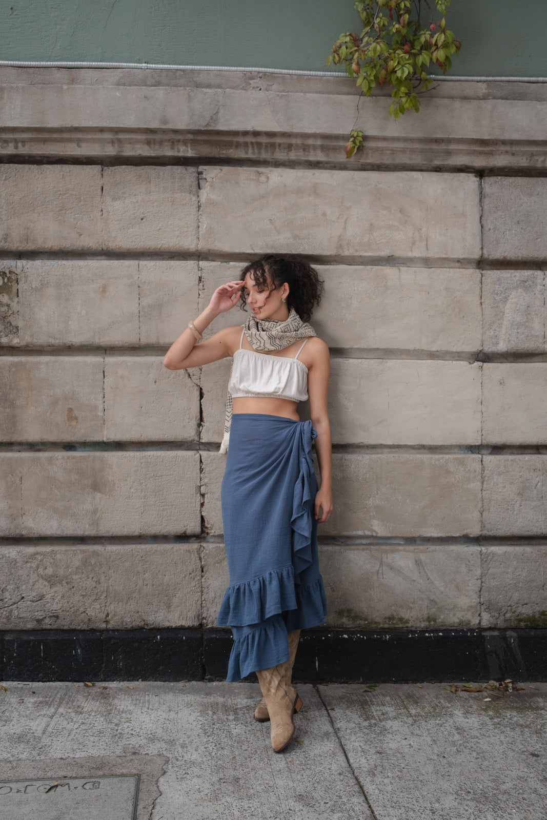 Falda Pareo Navy