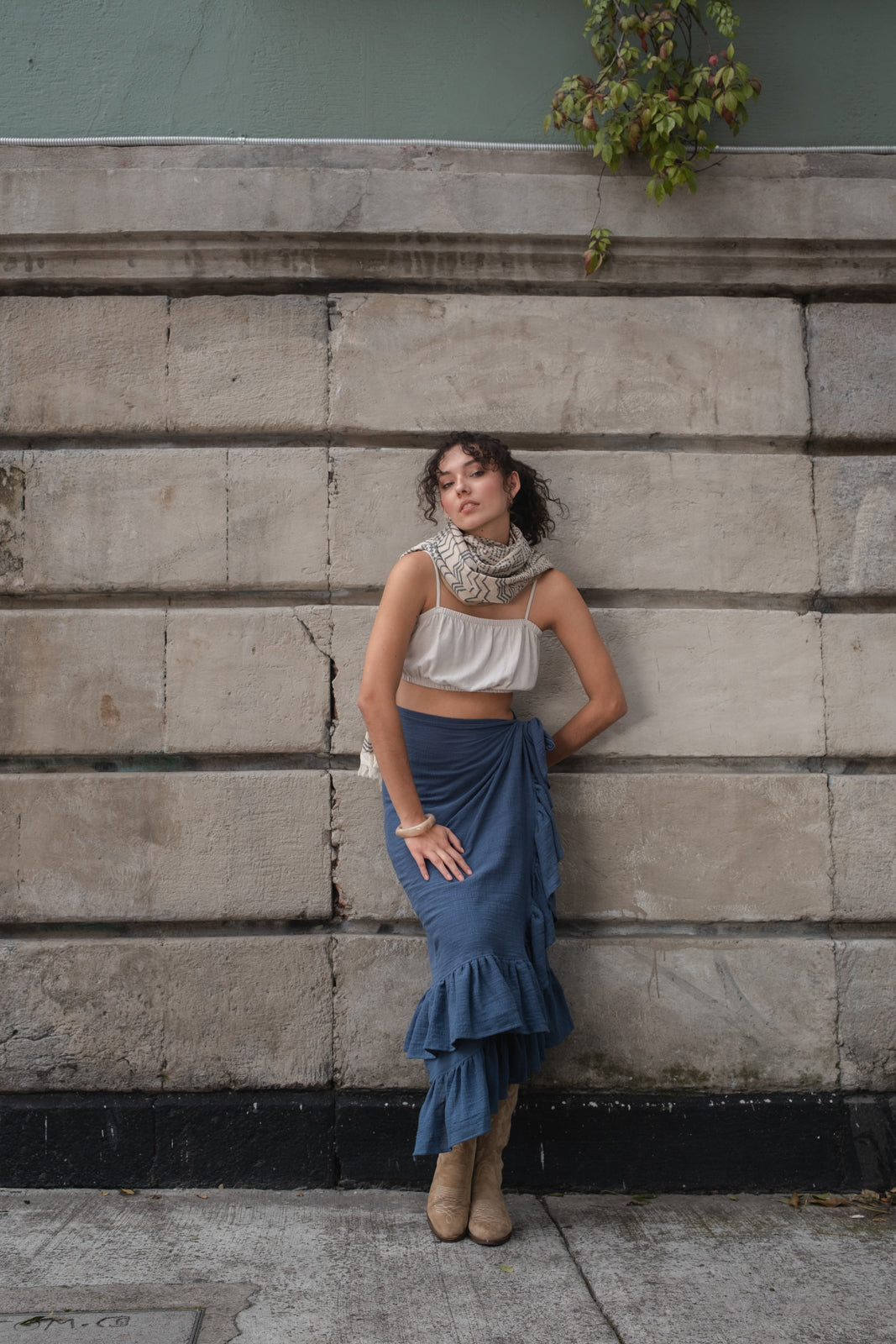 Falda Pareo Navy