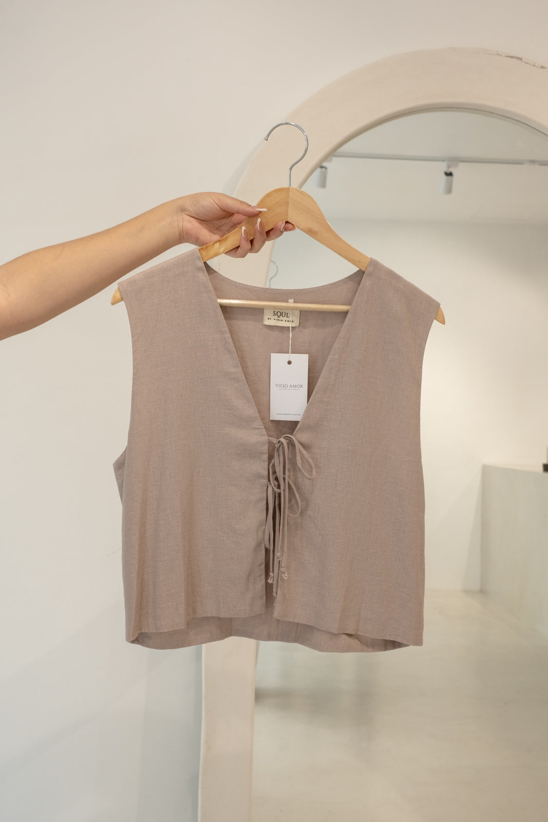 Chaleco Chiara Mauve Playa