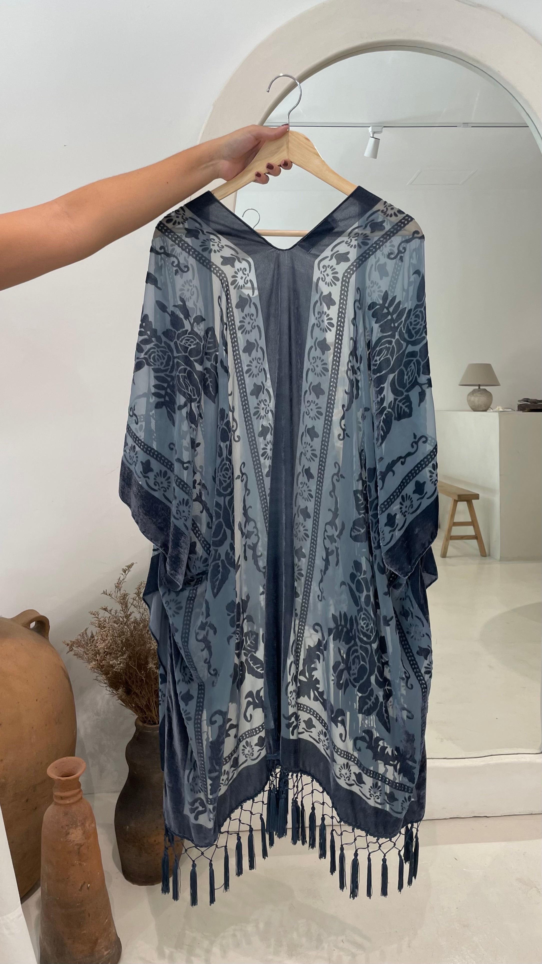 Kimono Velvet Blue Playa