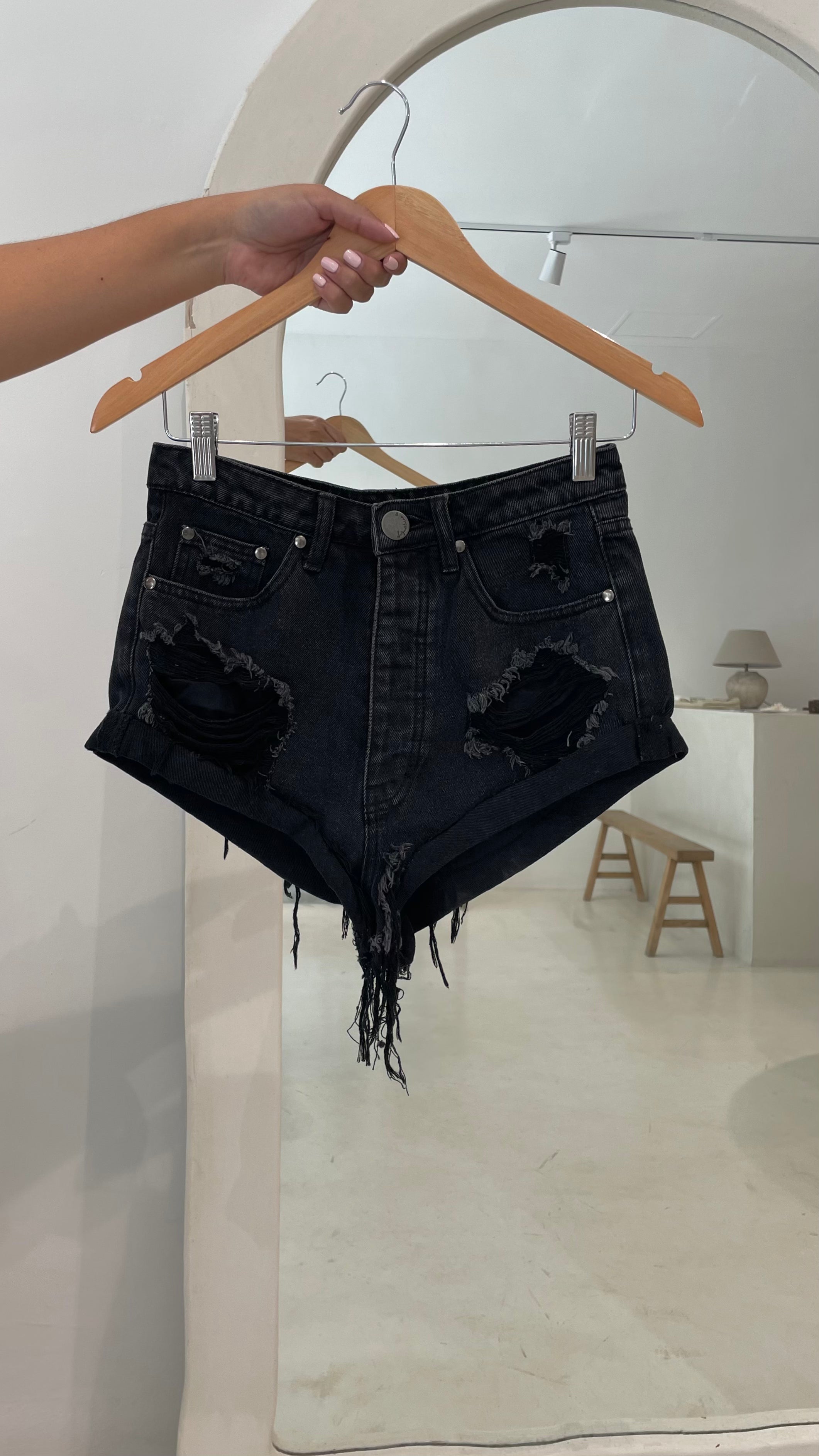 Short Denim Black Playa