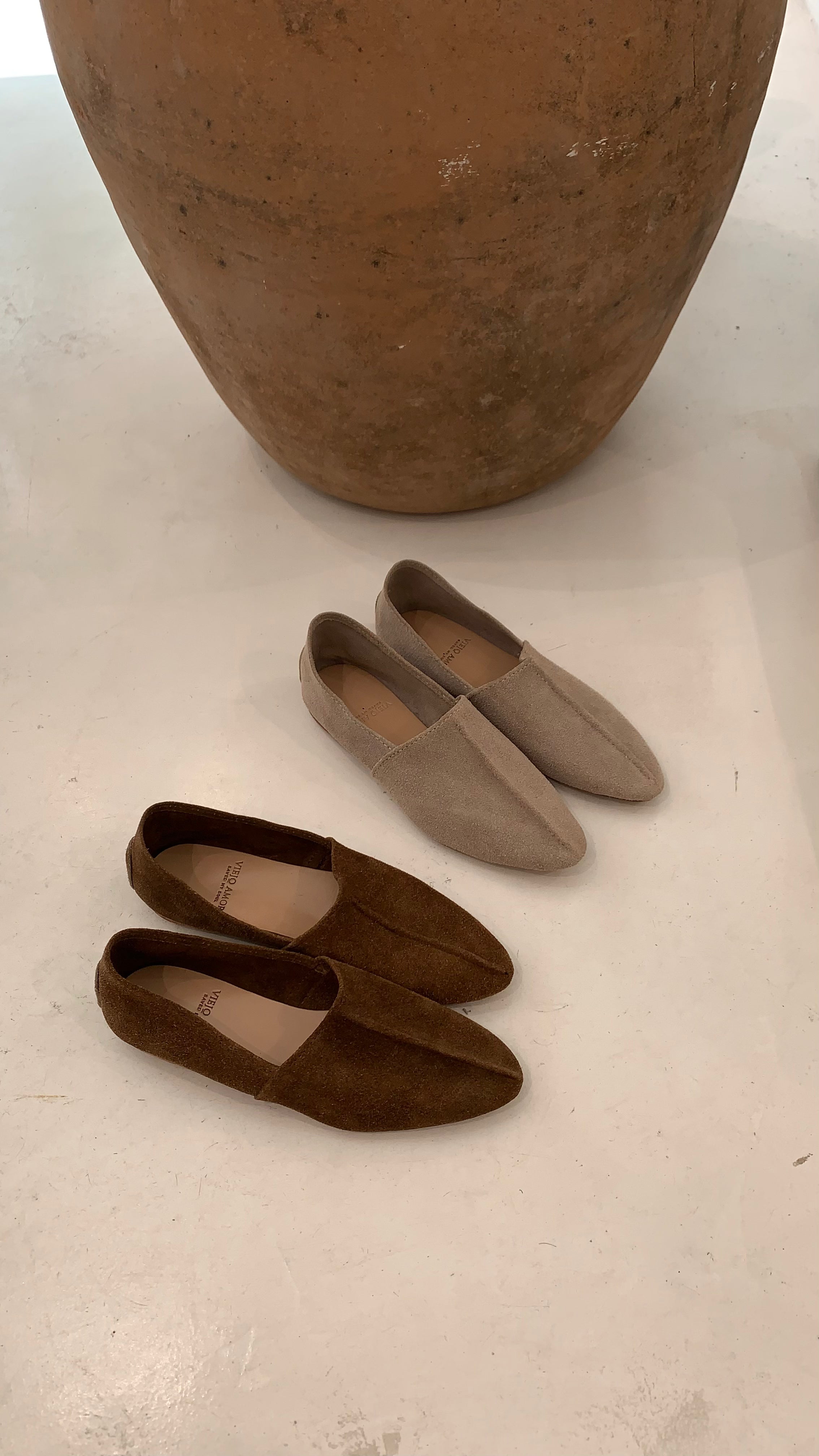 Mules Gamuza Natural
