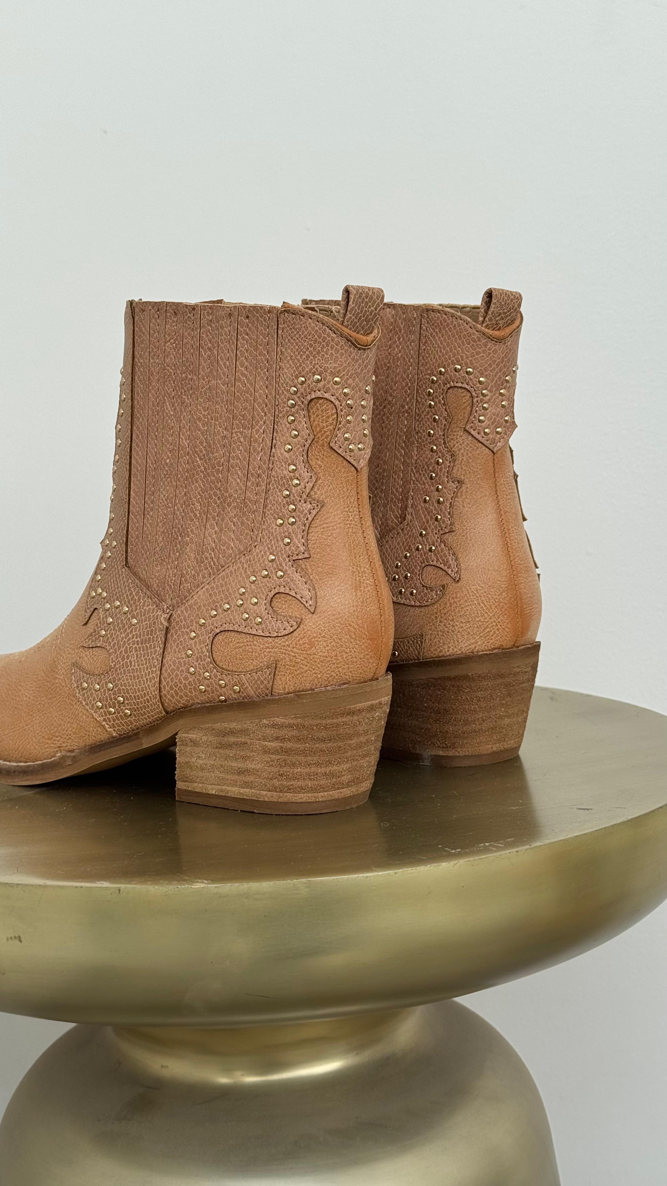 Botín Hight Top Beige