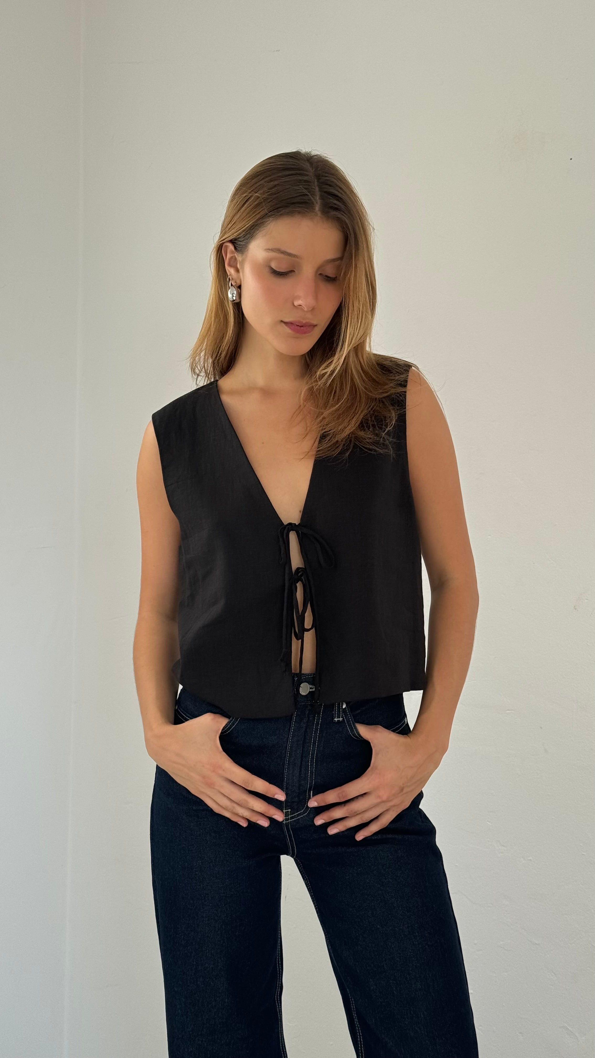 Chaleco Chiara Negro
