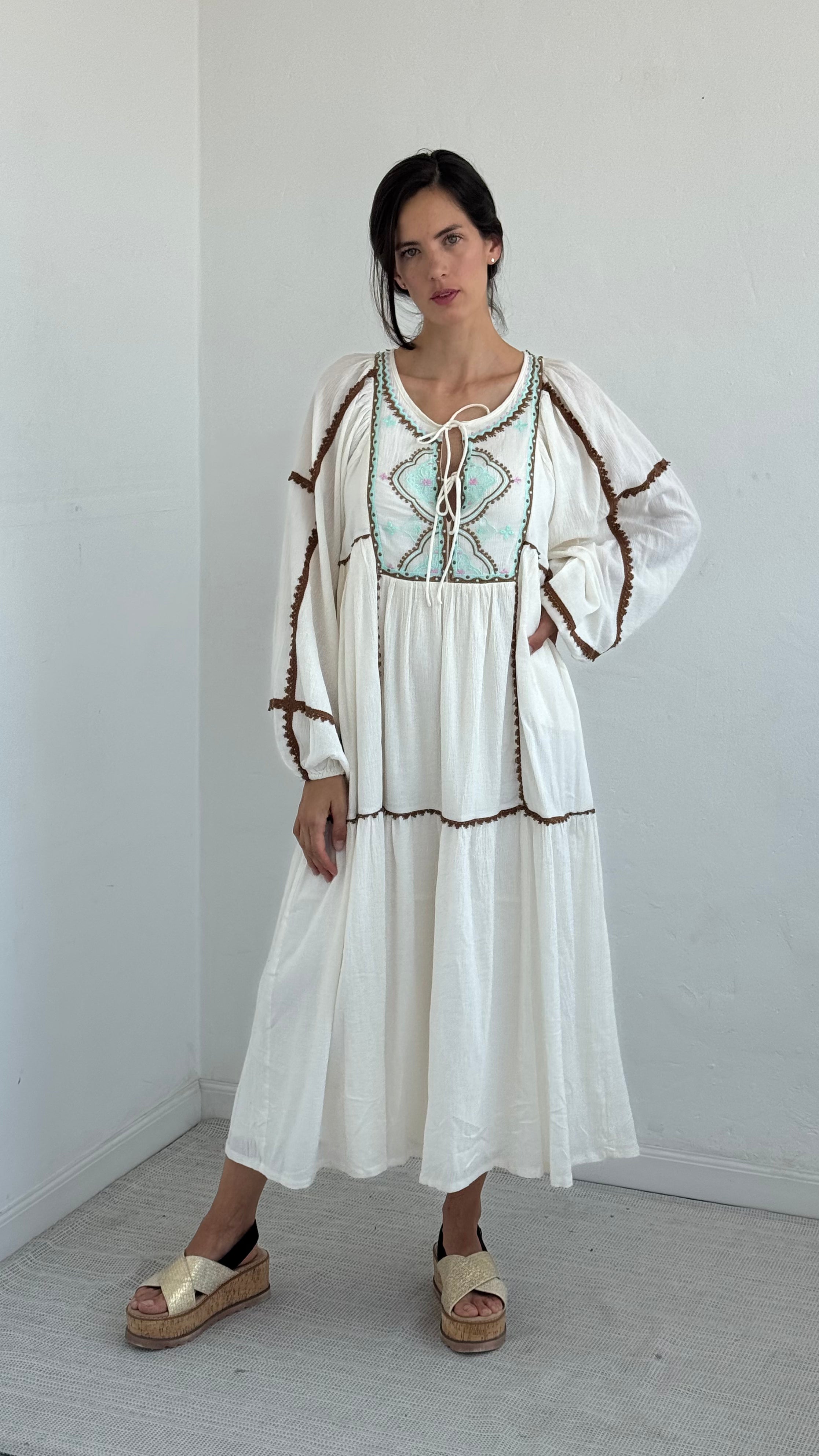 Vestido Vilma Ivory