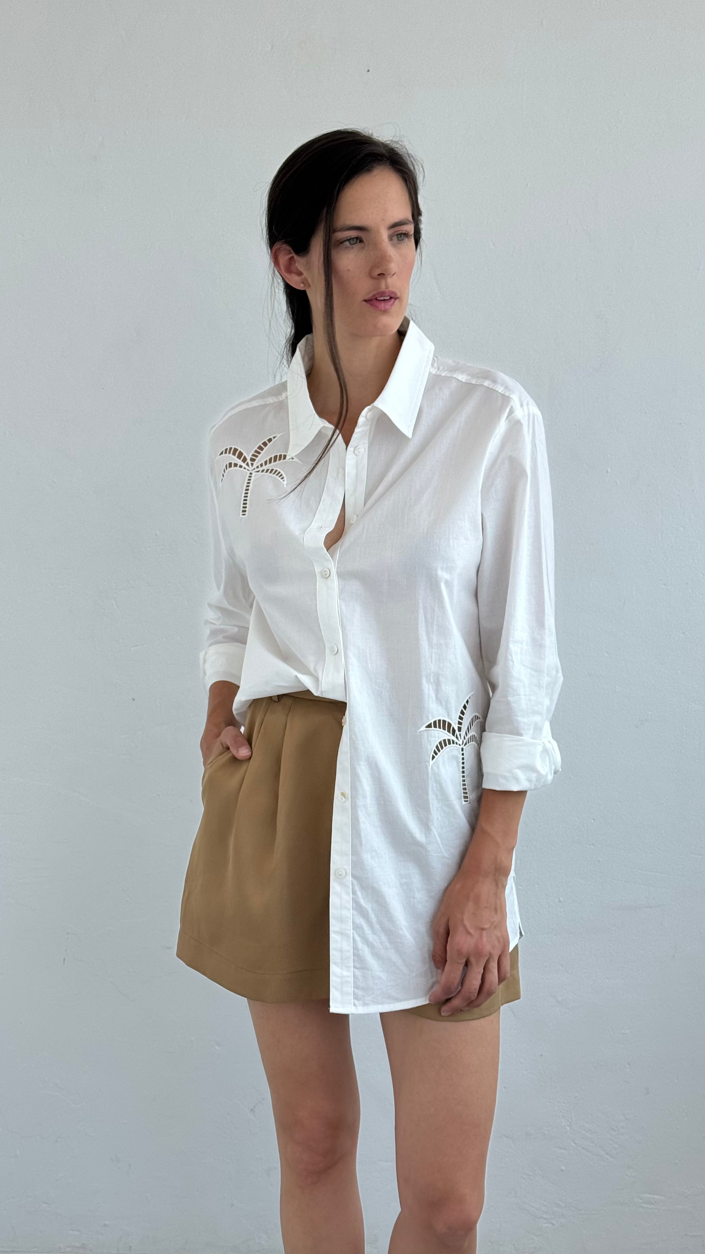 Camisa Clara White playa