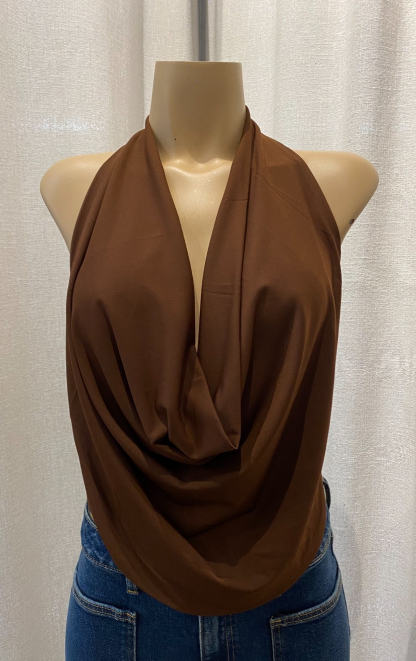 Top Jazmín Dark Brown