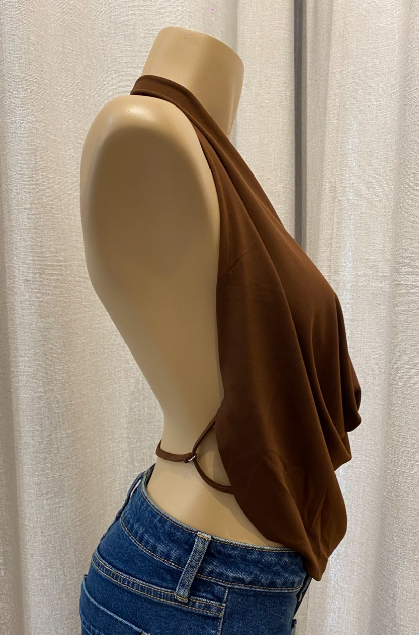 Top Jazmín Dark Brown