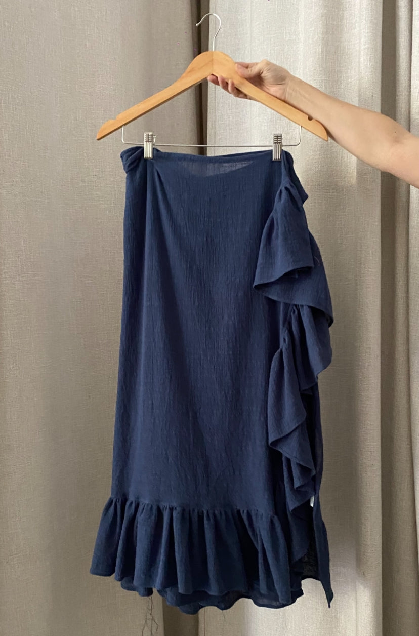 Falda Pareo Navy