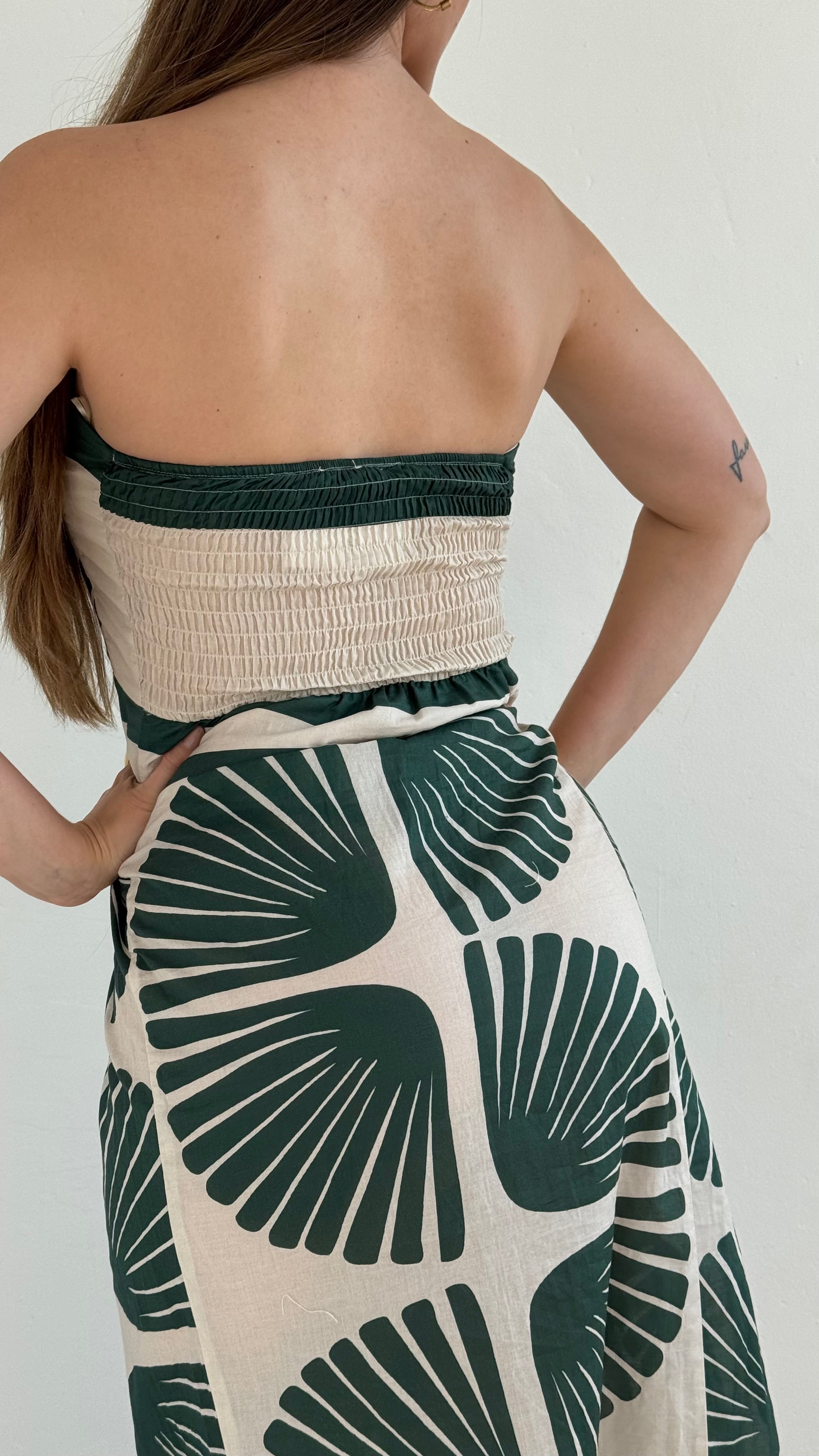 Vestido Emiliana Ivory green playa