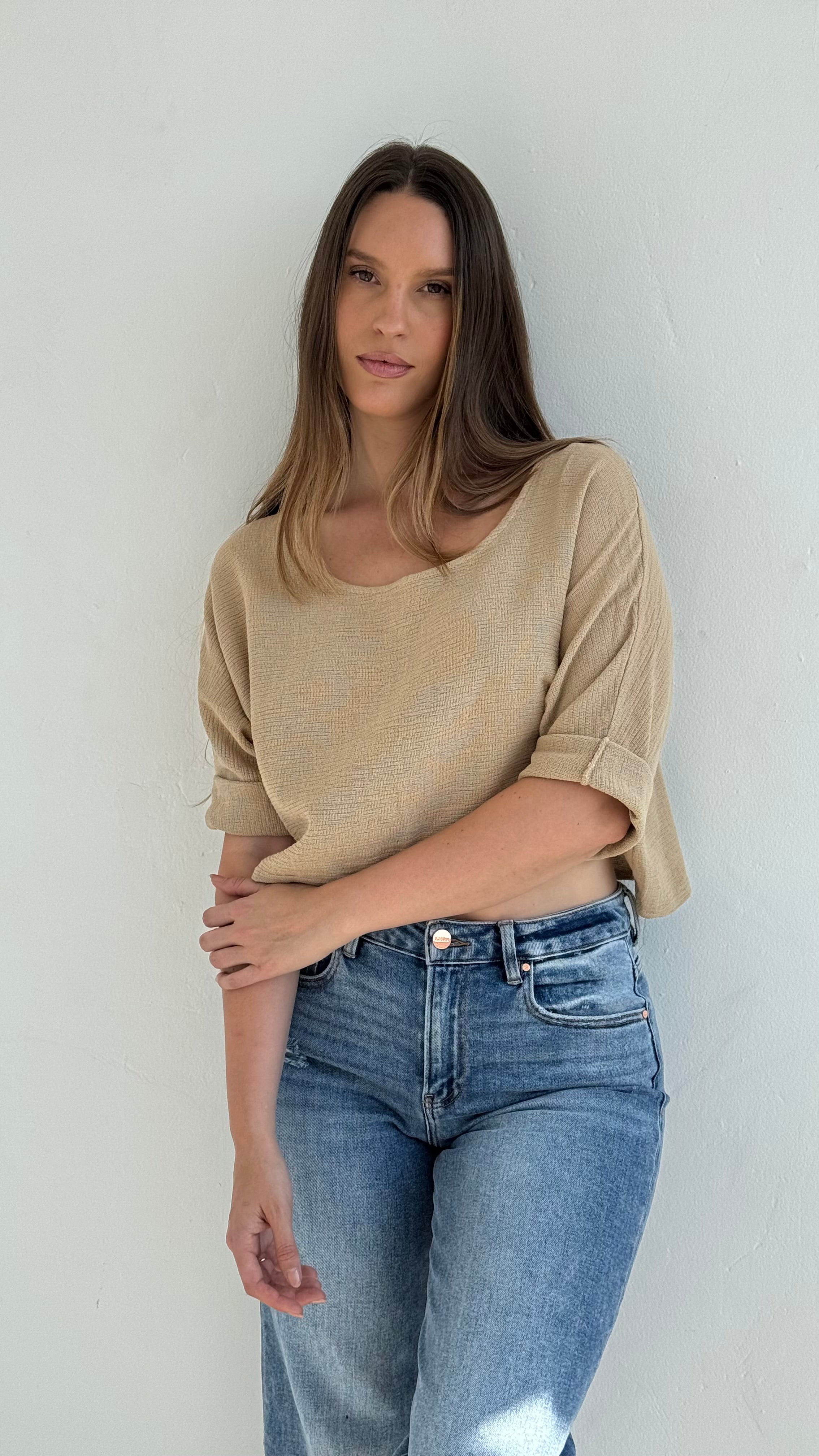 Top algodón tan