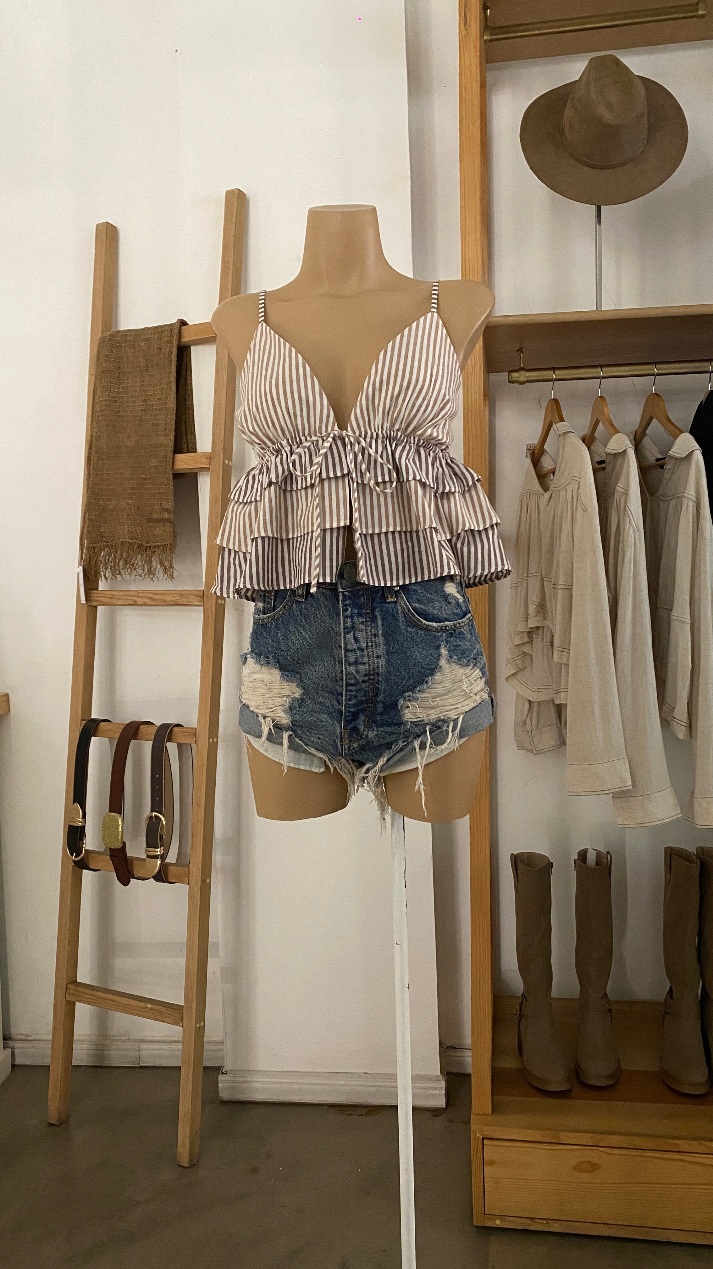 Top camisola taupe