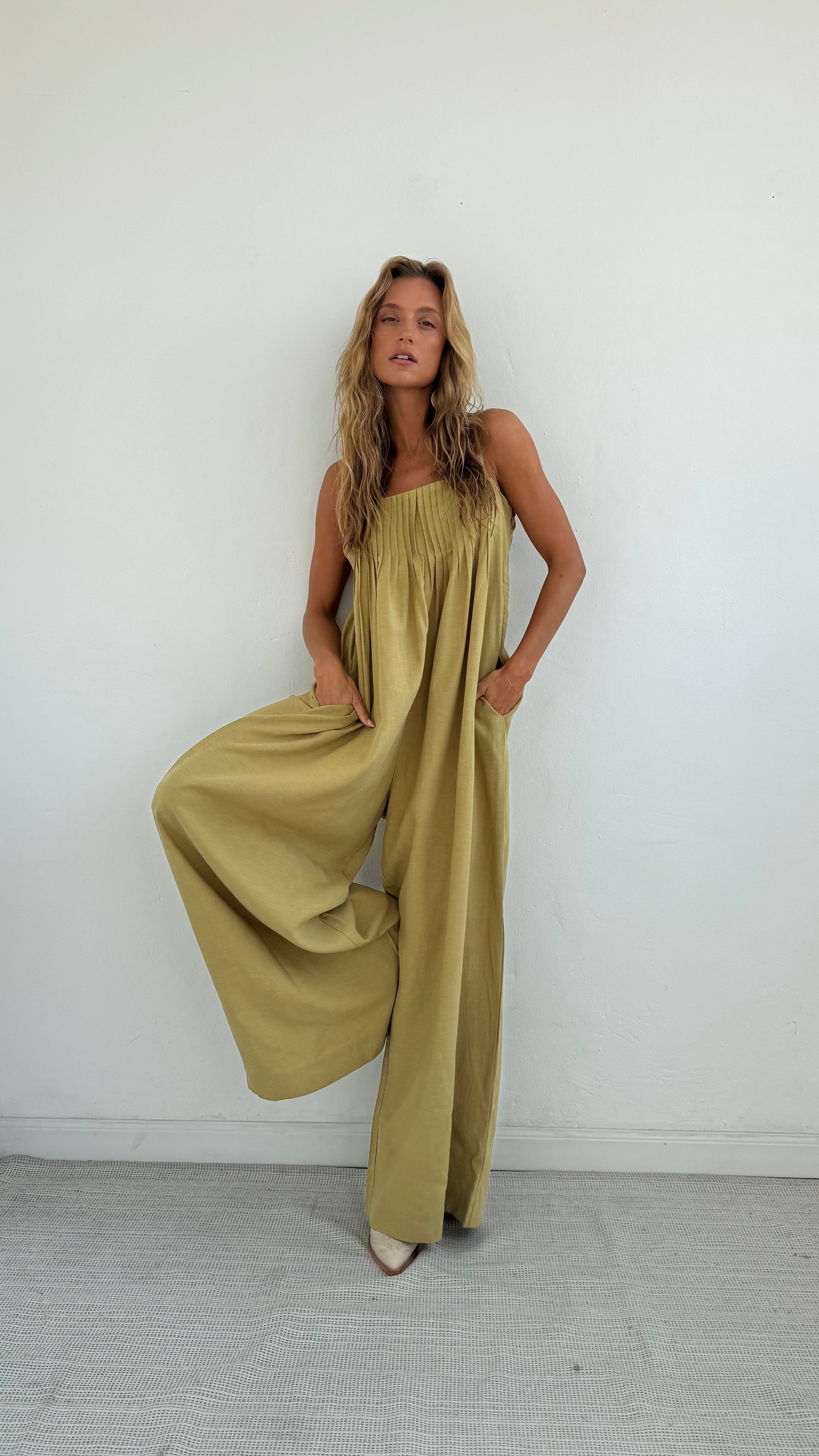 Jumpsuit Dana green playa