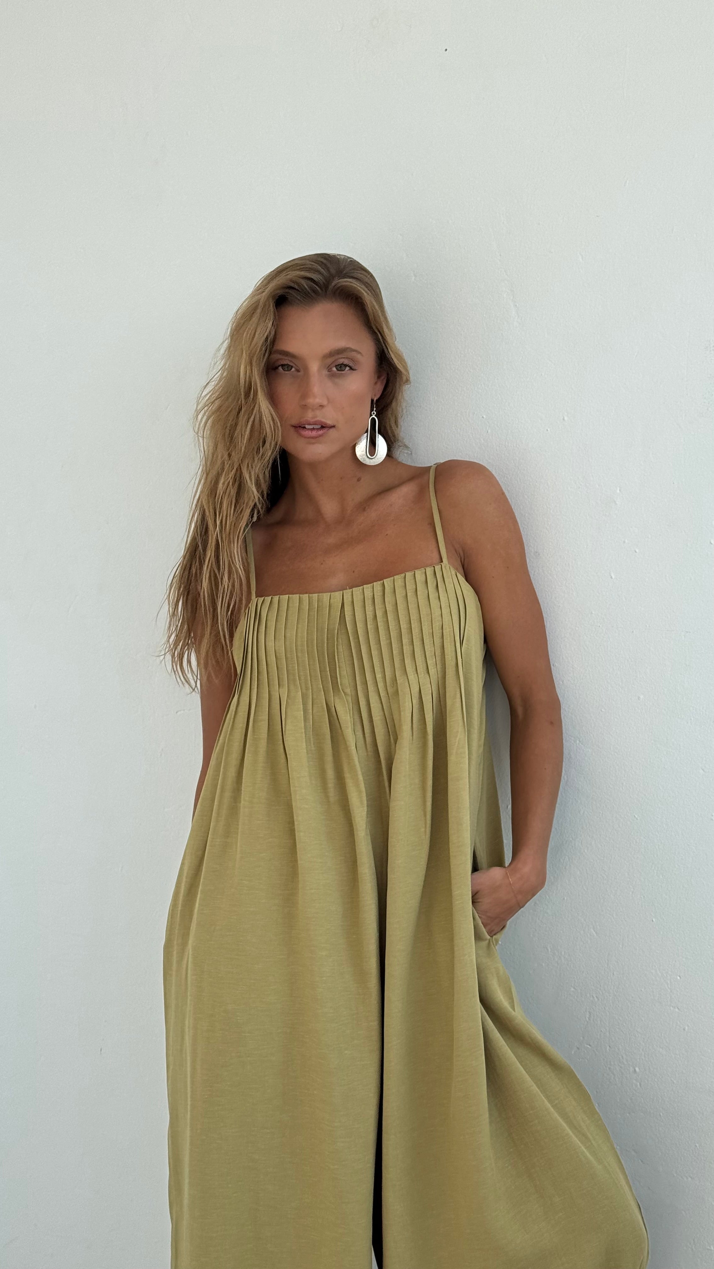 Jumpsuit Dana green playa