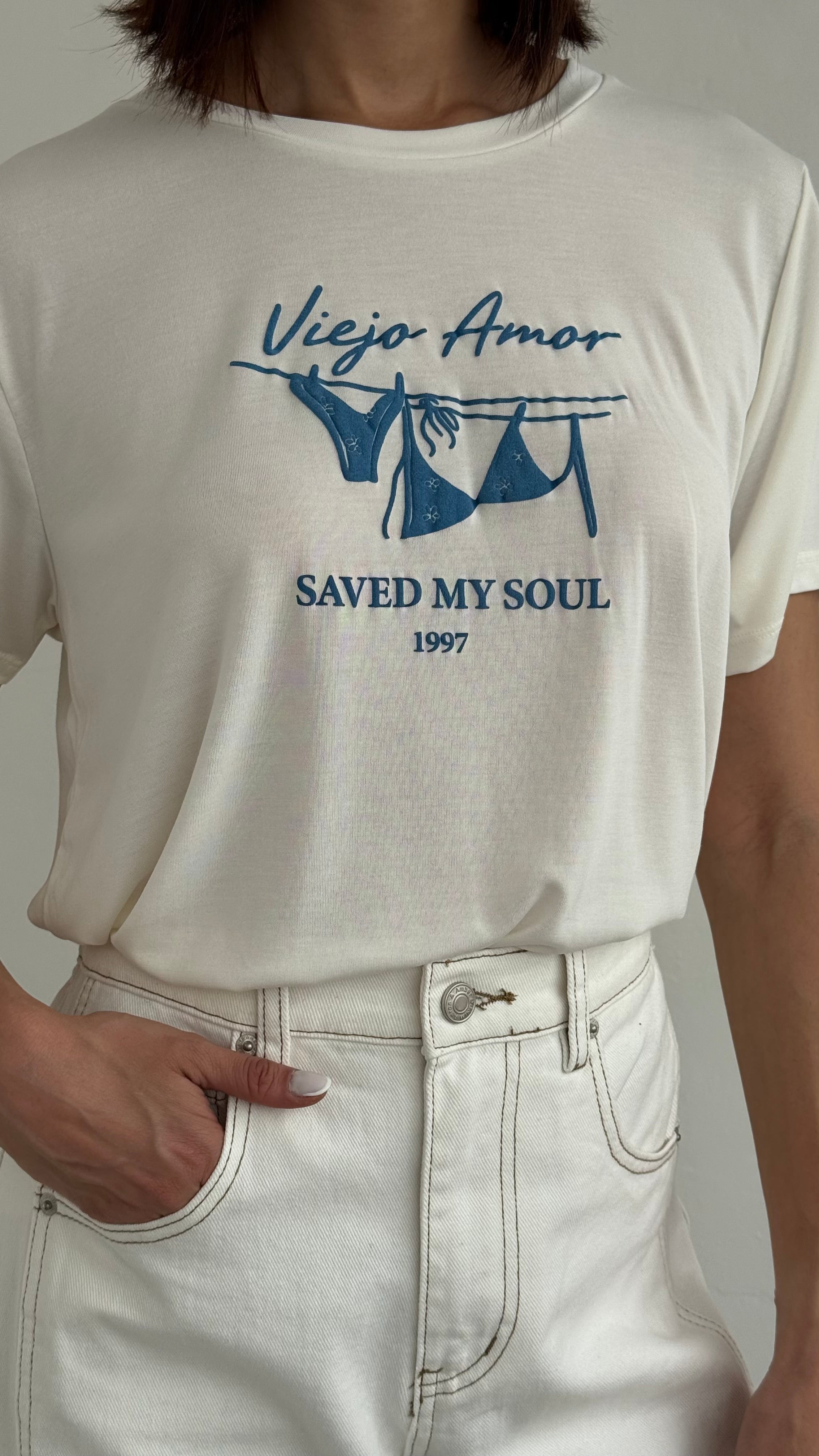 Camiseta print whipe cream playa