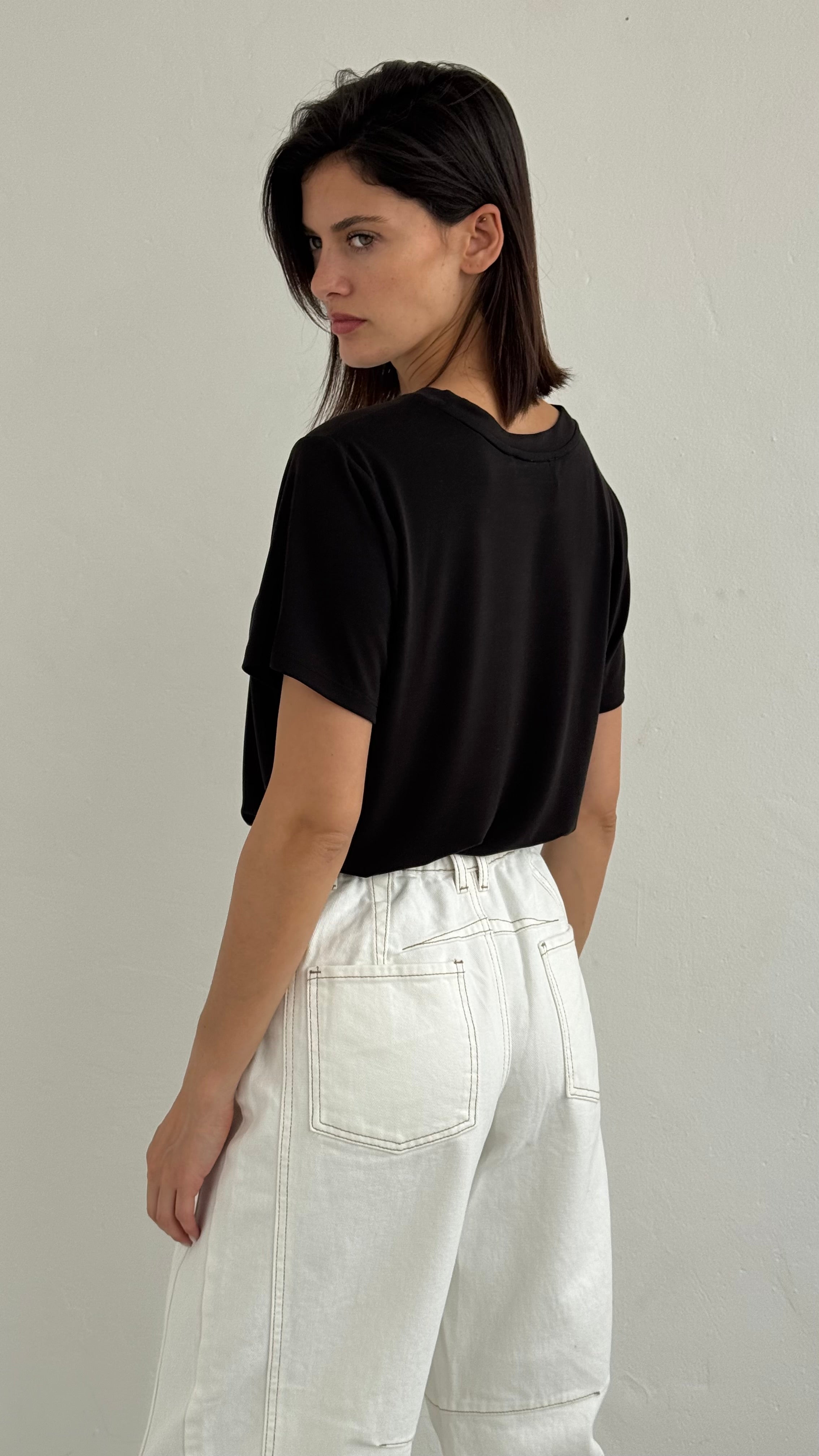 Camiseta print black playa