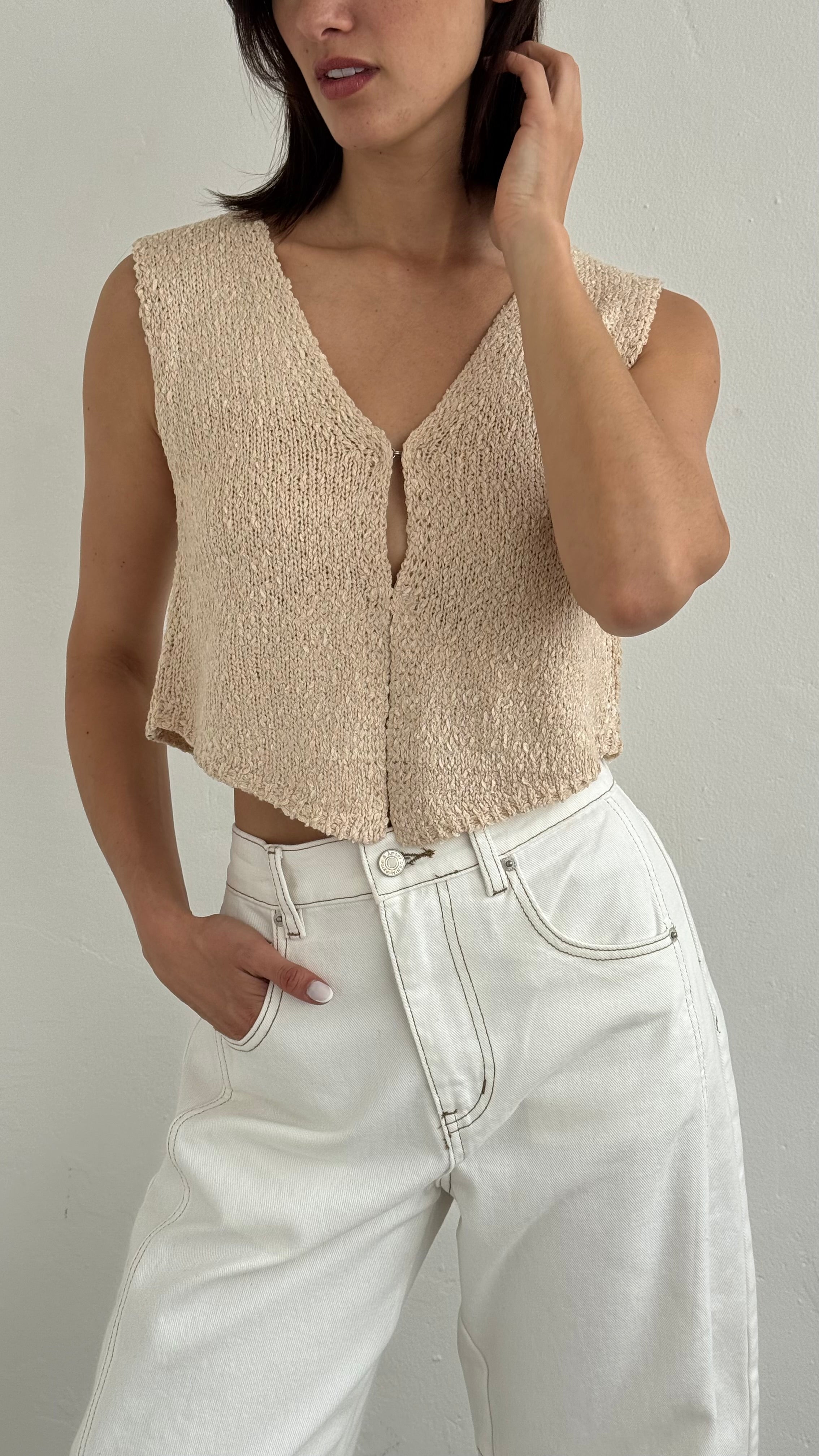 Chaleco Breña Beige playa