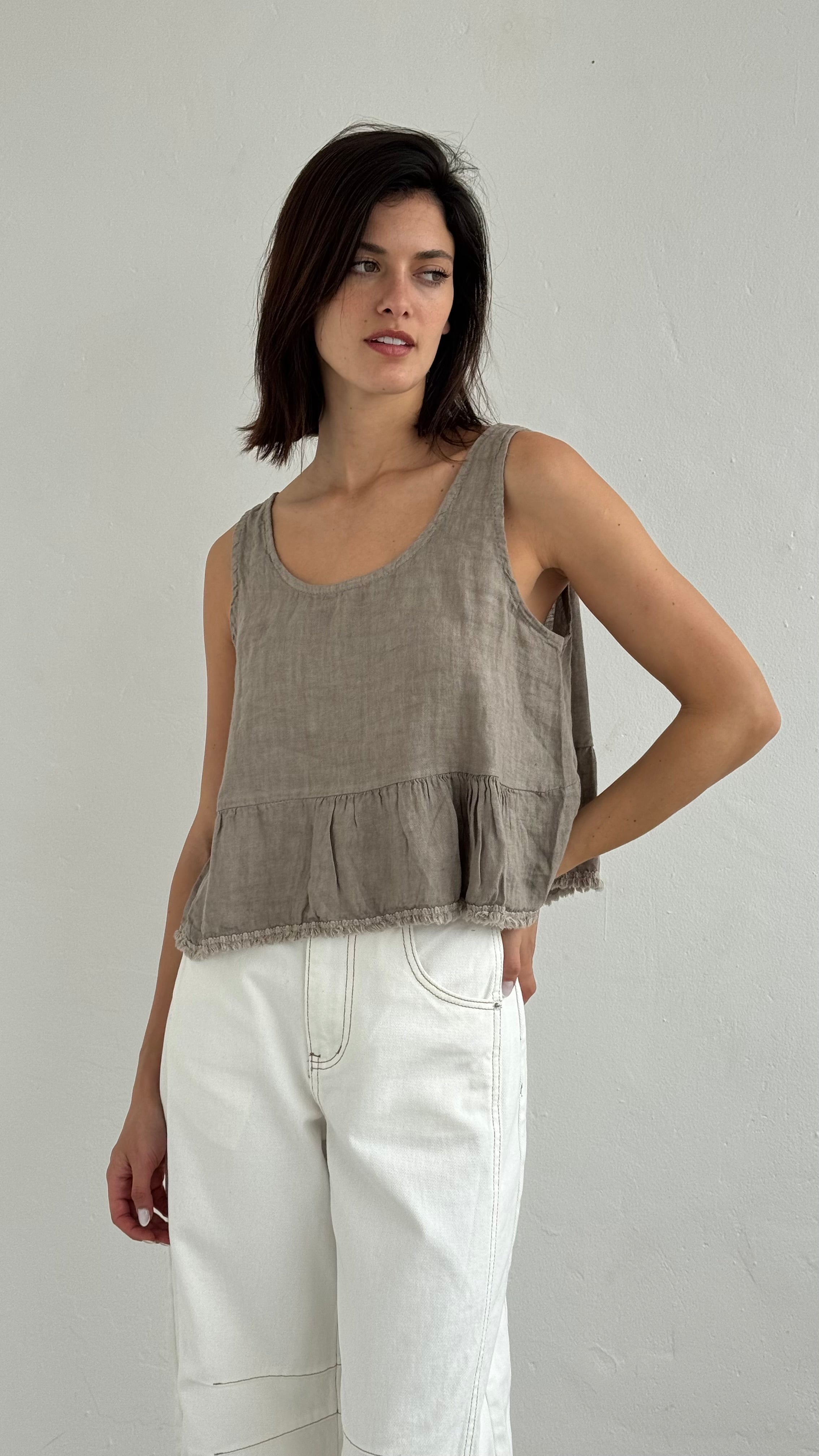Top Malena Taupe playa