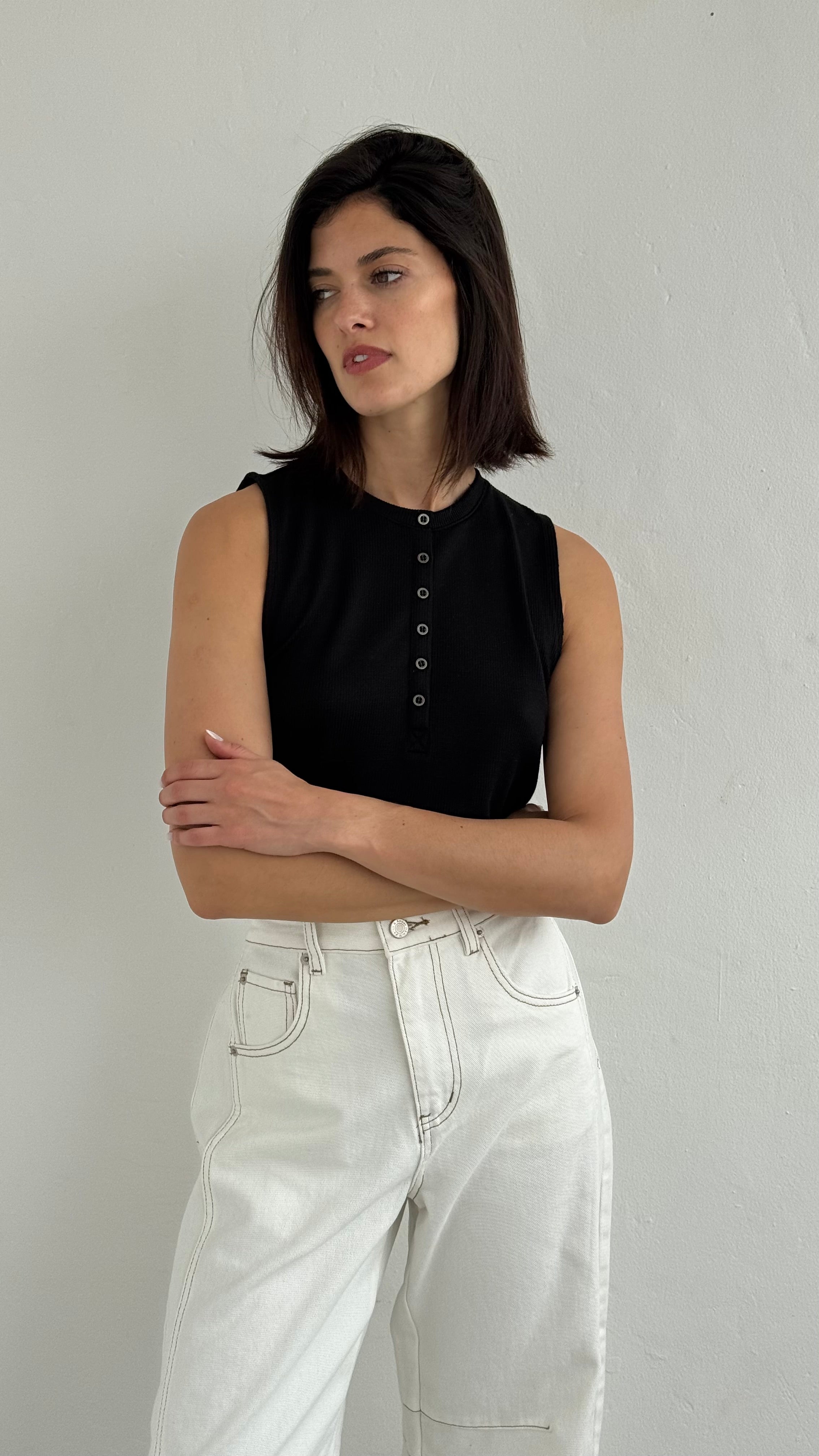 Camiseta Clarise Black playa