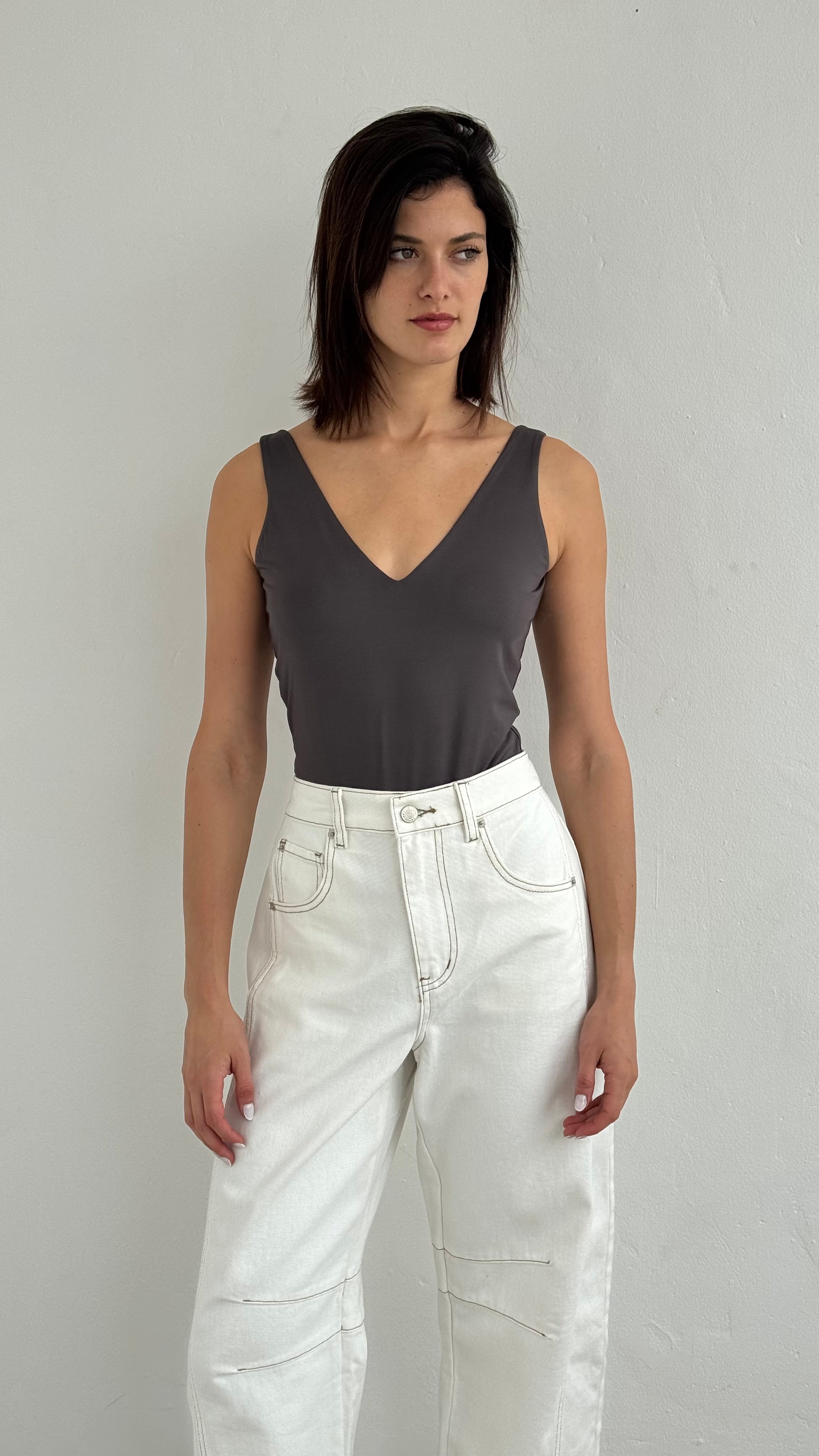 Bodysuit escote charcoal playa