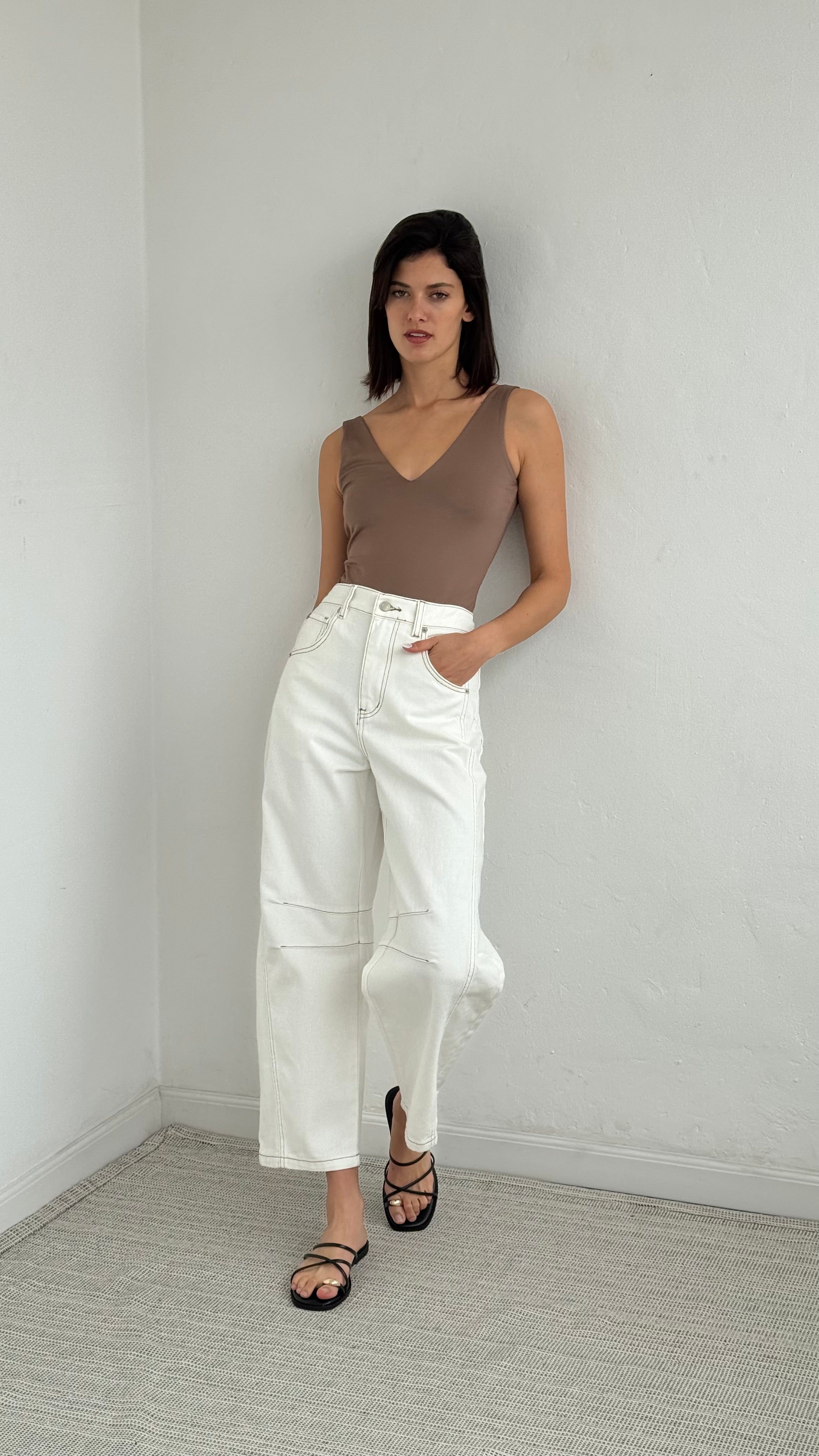 Bodysuit escote mocha