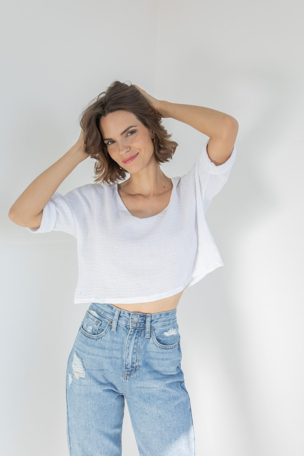 Top Algodón Blanco