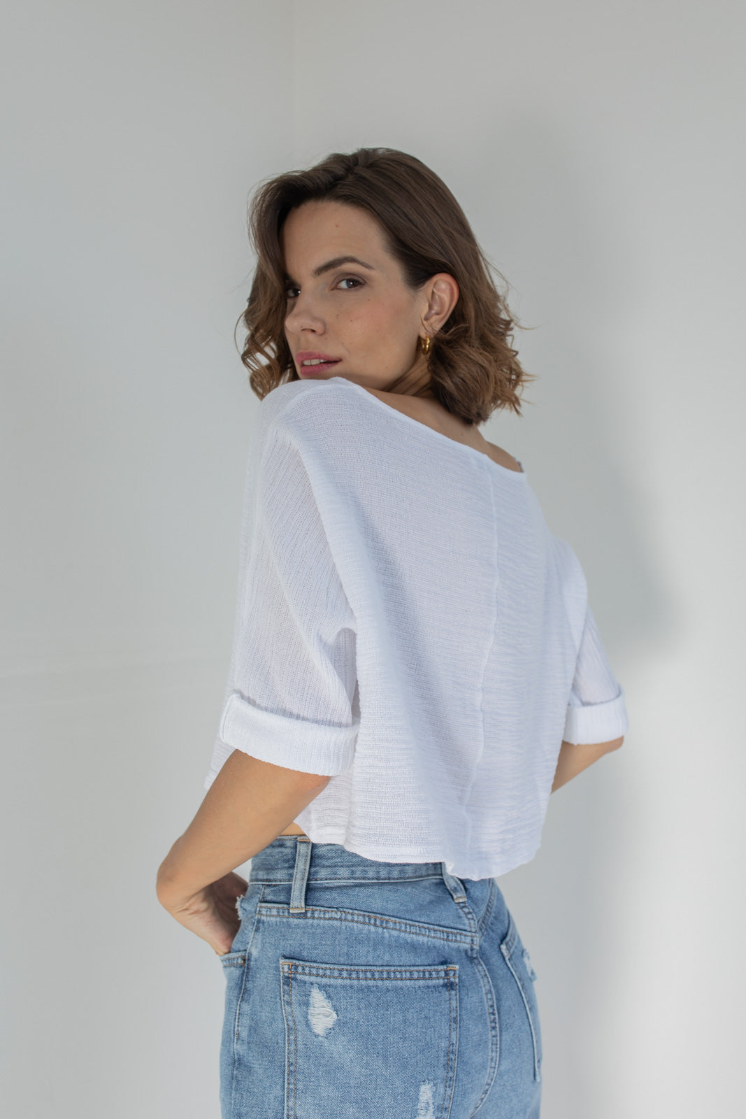 Top Algodón Blanco