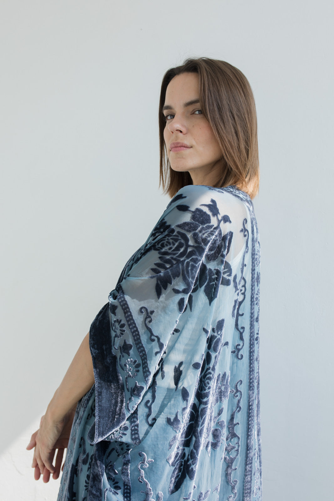 Kimono Velvet Blue Playa